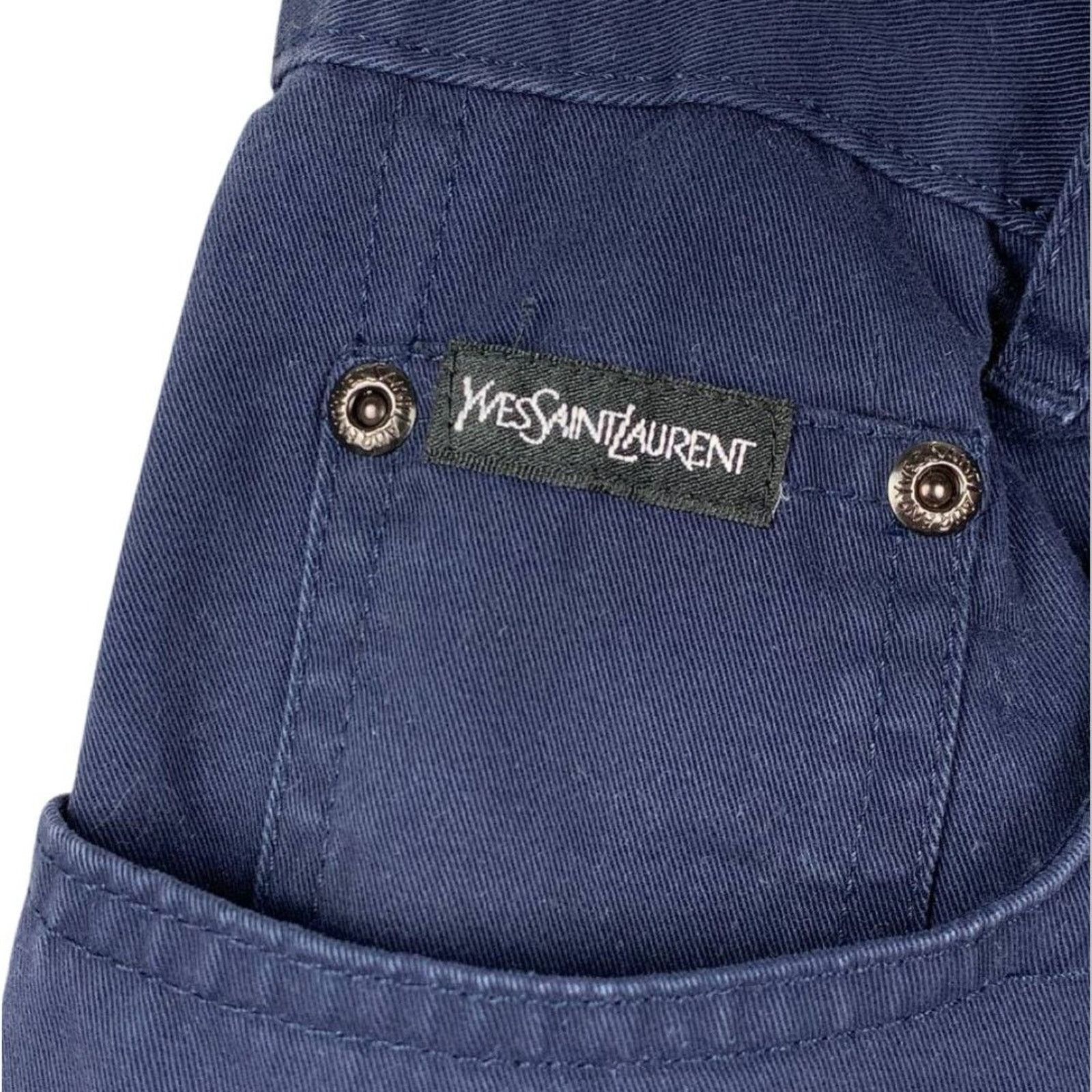 Yves Saint Laurent Yves Saint Laurent YSL Logo Navy Pants Size US 34 / EU 50 - 5 Thumbnail