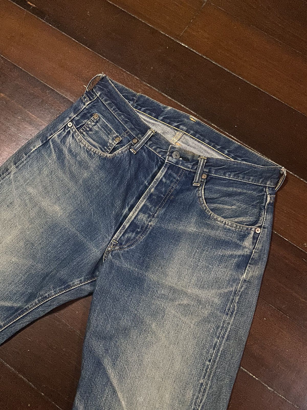 Japanese Brand VINTAGE Reworked Sewing Chop Overalls Selvedge rusty denim Size US 34 / EU 50 - 10 Thumbnail