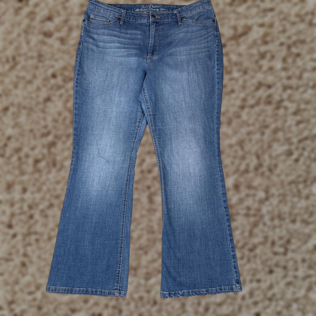Gloria Vanderbilt Gloria Vanderbilt Jeans Womens 14 Short Bootcut Blue All Around Slimming Effect Size 36" / US 14 / IT 50 - 1 Thumbnail