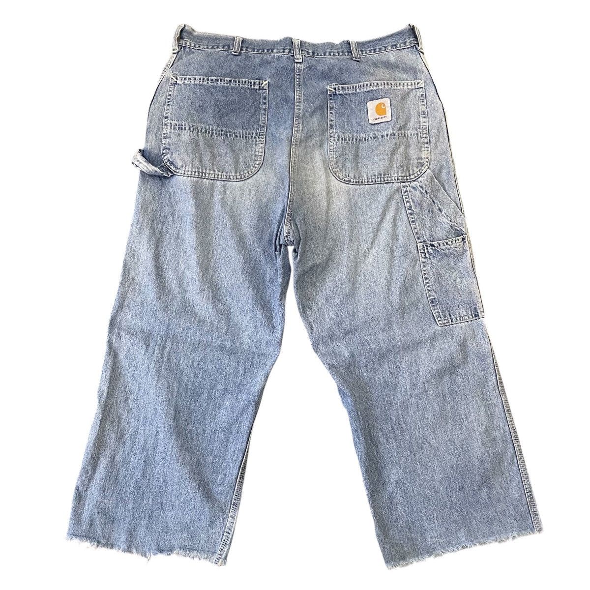Carhartt Vintage Carhartt Carpenter Pants Light Wash Raw Hem Cropped Size US 34 / EU 50 - 4 Thumbnail
