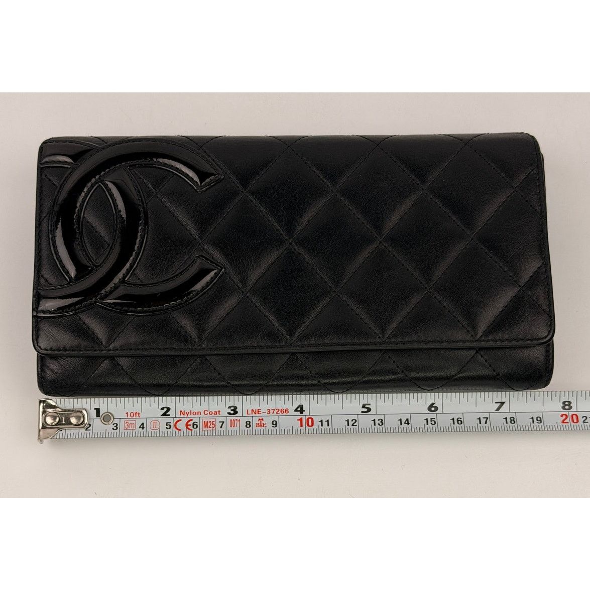 Chanel Calfskin Quilted Cambon Gusset Flap Wallet Black Size ONE SIZE - 11 Thumbnail