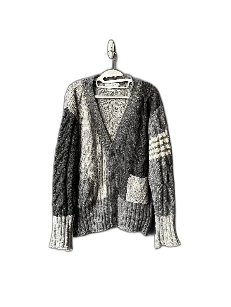 Thom Browne Thom Browne Color Block Cardigan Sweater Size US L / EU 52-54 / 3 - 1 Thumbnail