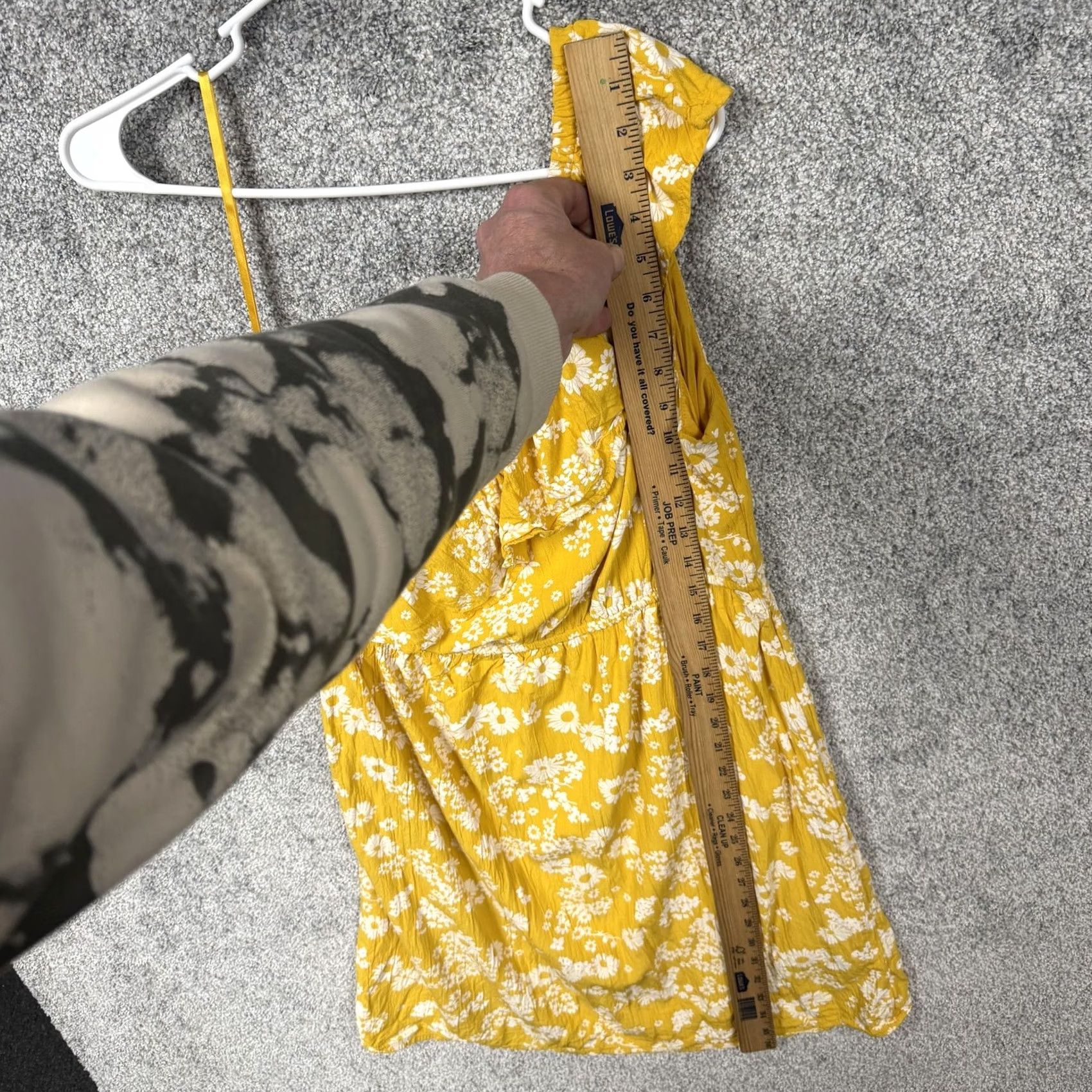 Old Navy Old Navy Sundress L Ditsy Floral One Shoulder Boho Festival Spring Summer Womens Womens L Yellow Floral One Shoulder Sundress Size L / US 10 / IT 46 - 2 Thumbnail