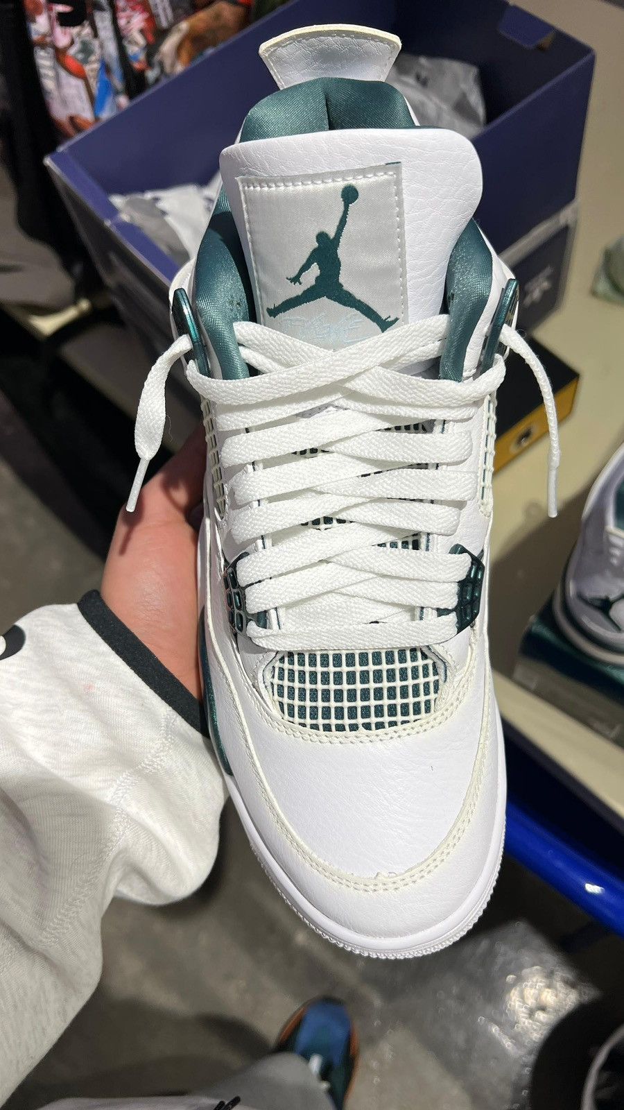 Adidas Jordan 4 Retro oxidized Green Size US 8.5 / EU 41-42 - 4 Thumbnail