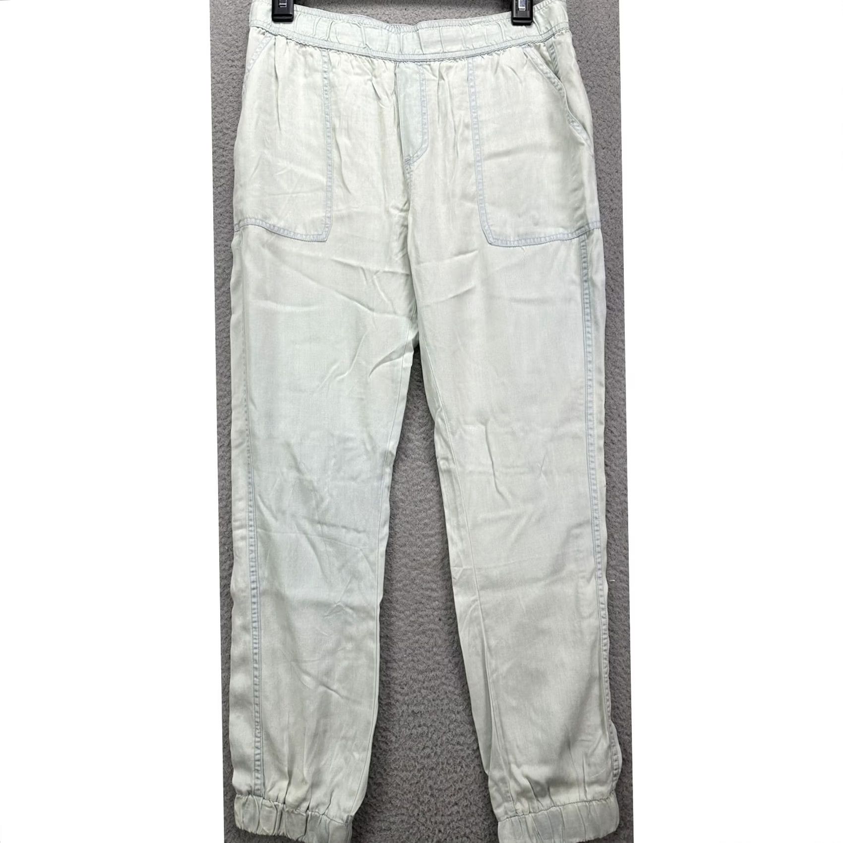 Prana PrAna Jogger Pants Womens Small Wash Blue Lightweight Pull On High Rise Pocketed Tapered 29 In Inseam 31 In Waist Outdoor Activewear Casual Womens Size 28" / US 6 / IT 42 - 2 Thumbnail