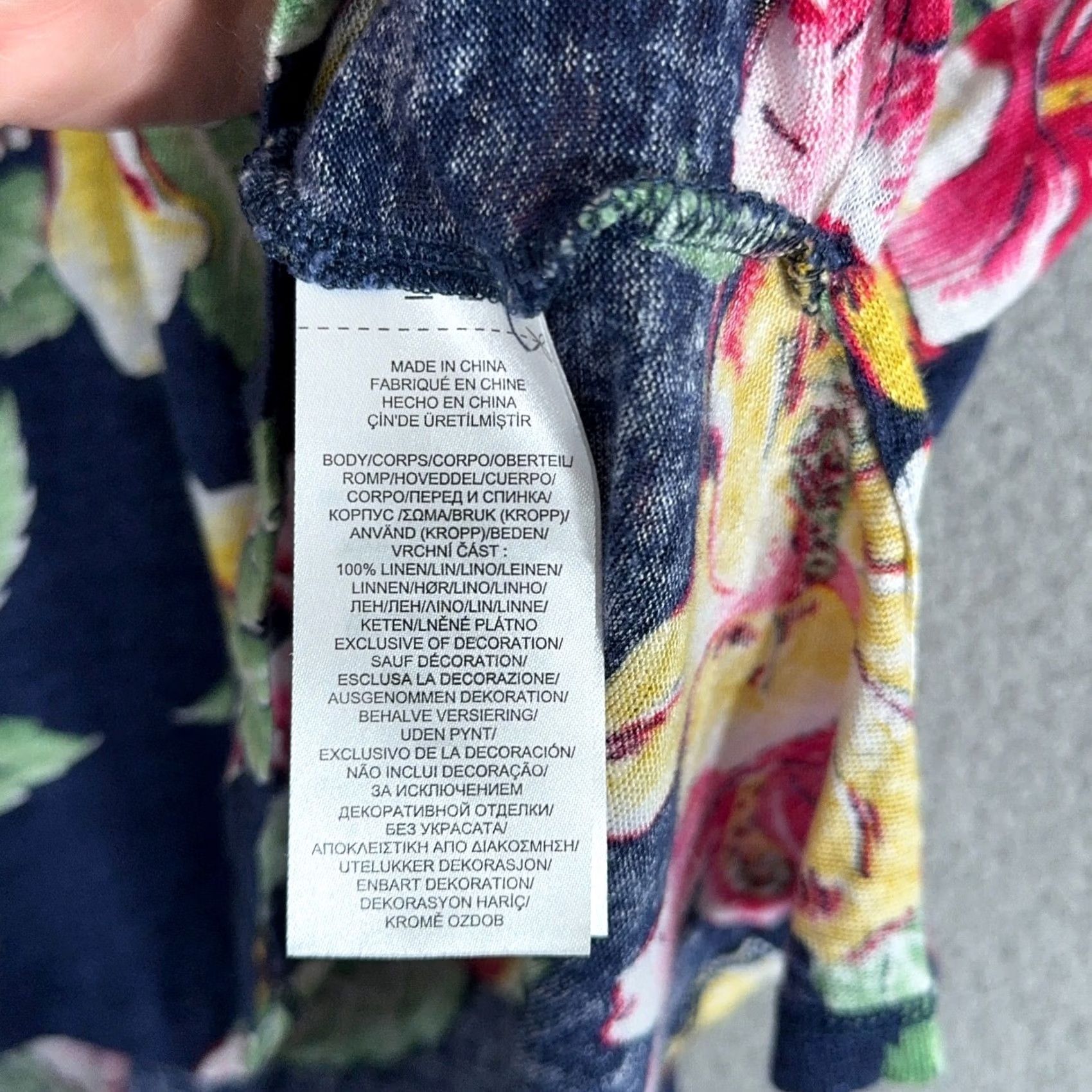 Polo Ralph Lauren Polo Ralph Lauren Linen Hawaiian Shirt Tank Top Womens Medium Floral Tropical Size M / US 6-8 / IT 42-44 - 4 Thumbnail