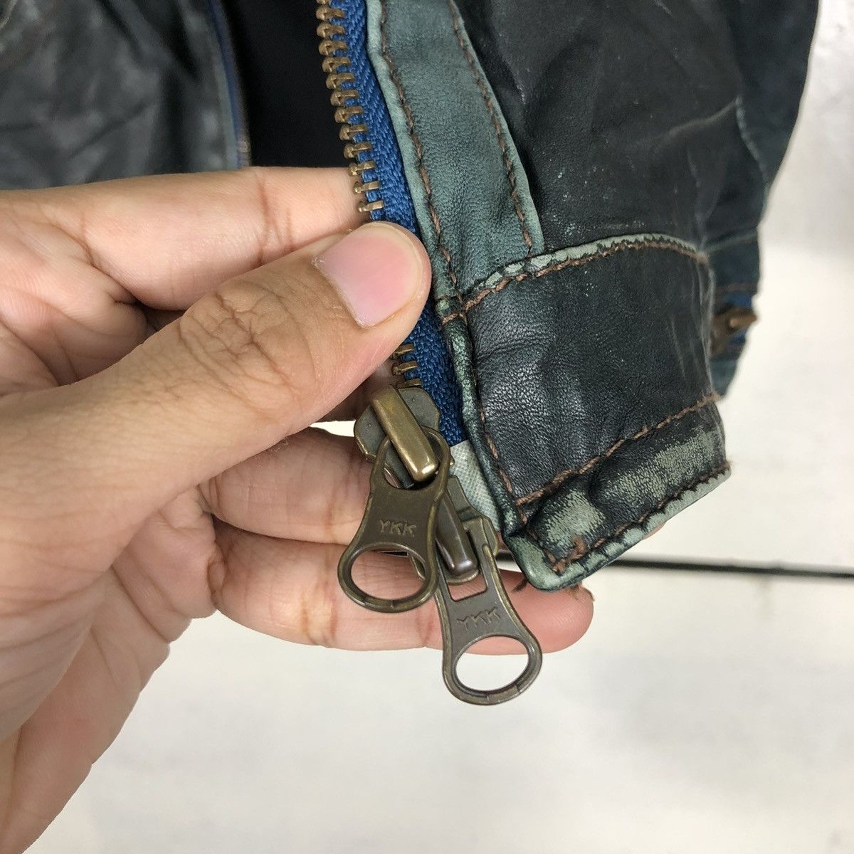 Japanese Brand 🔥IF SIX WAS NINE DESIGN LEATHER BIKER JACKET SAGA IBANEZ Size US S / EU 44-46 / 1 - 16 Thumbnail