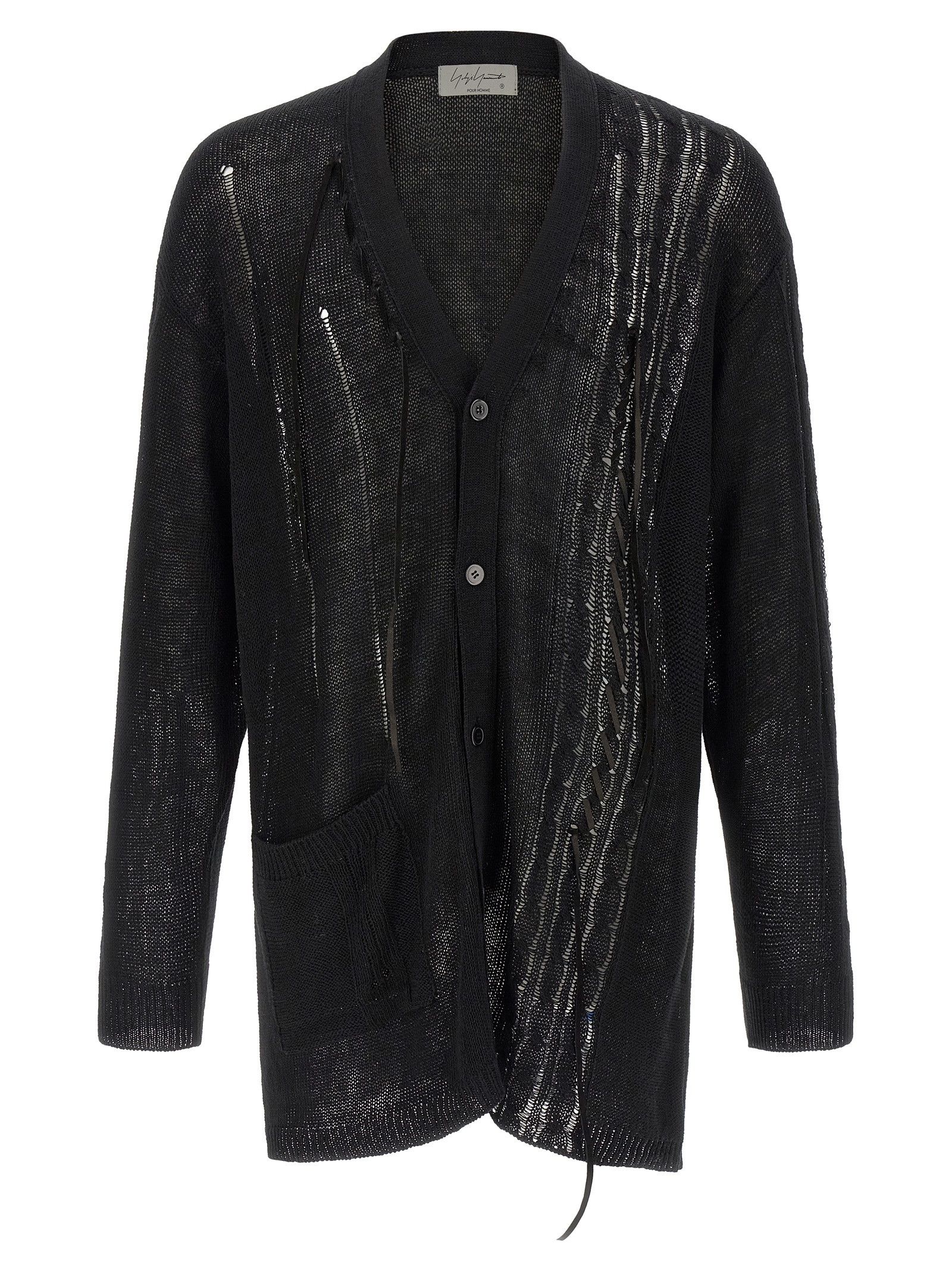 Yohji Yamamoto Lace up cardigan Size US L / EU 52-54 / 3 - 1 Thumbnail