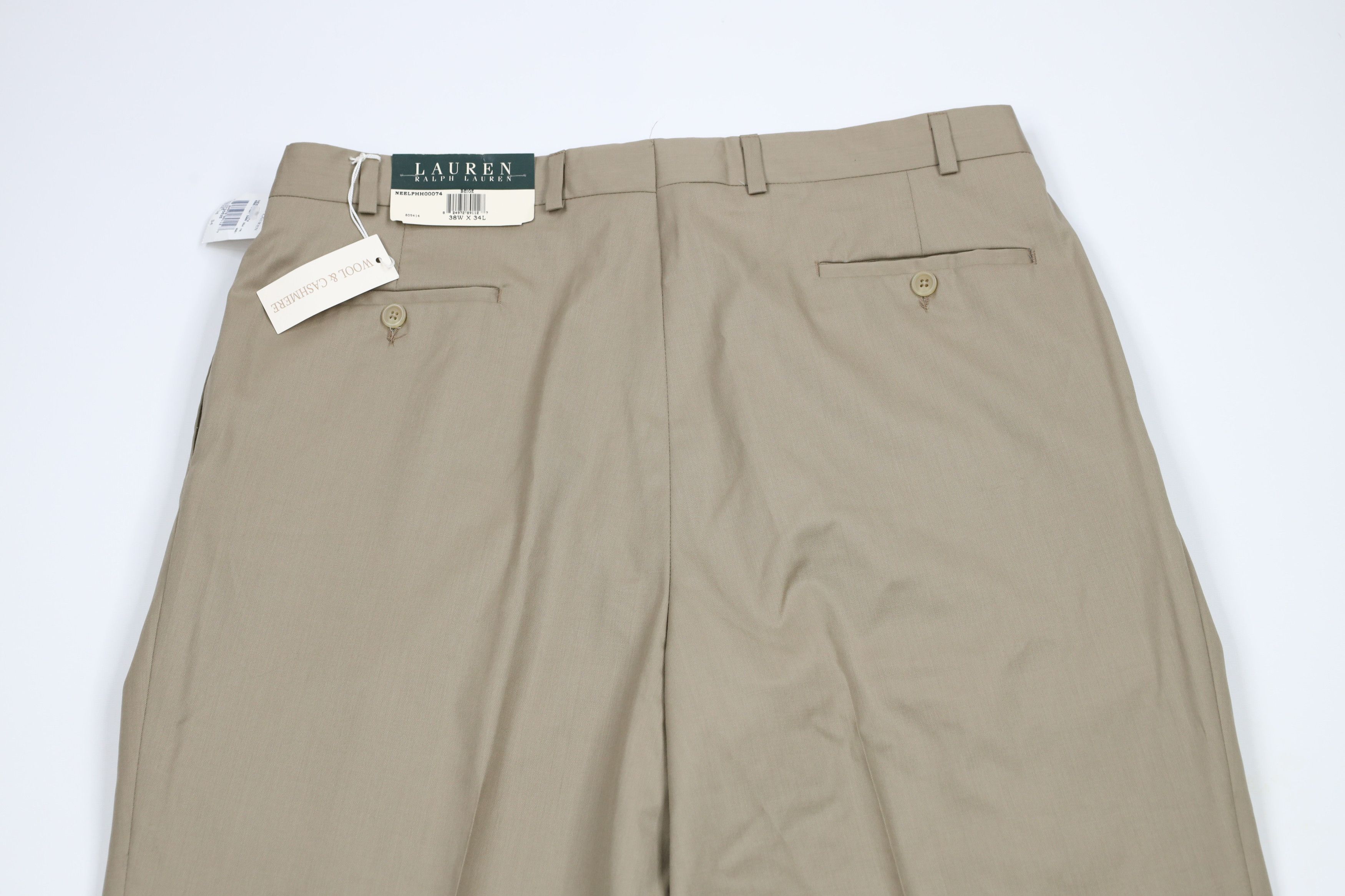 Ralph Lauren × Vintage Deadstock Vintage 90s Ralph Lauren Cashmere Wide Leg Pants Size US 38 / EU 54 - 11 Thumbnail