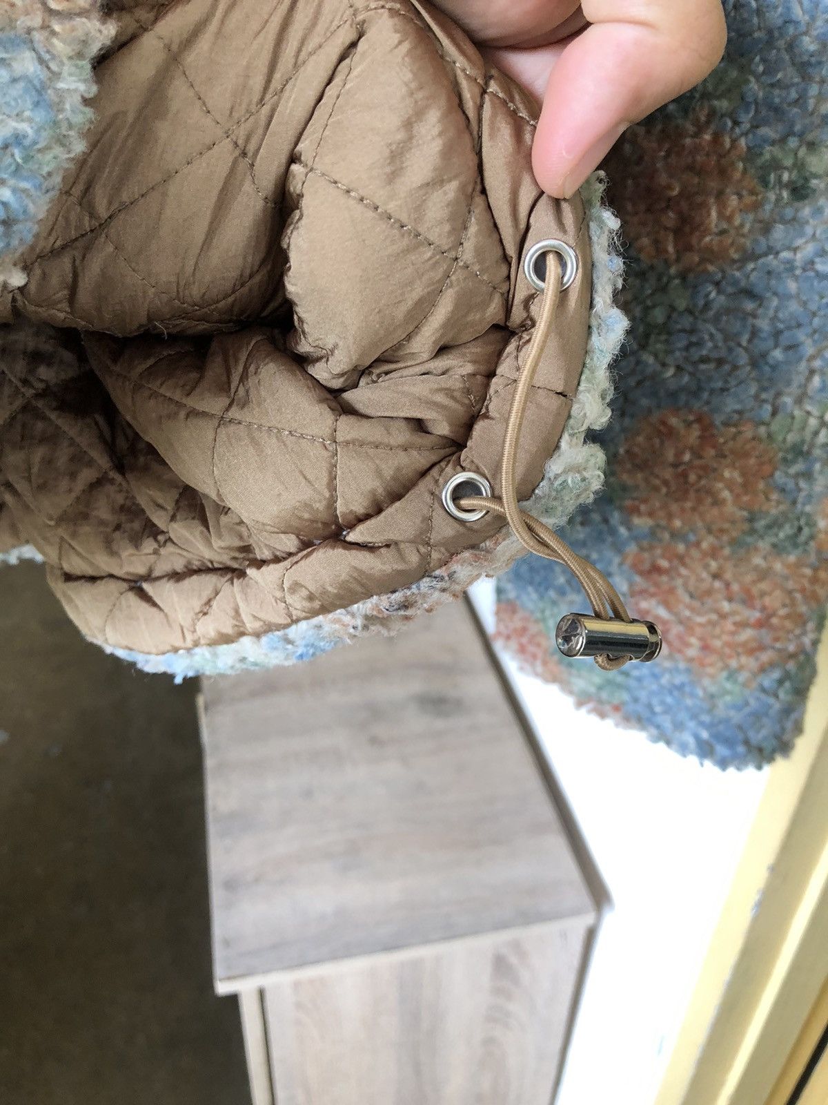 Japanese Brand Jouetie Printed Fleece Reversible Jacket Like Denim Tears Size US M / EU 48-50 / 2 - 13 Thumbnail