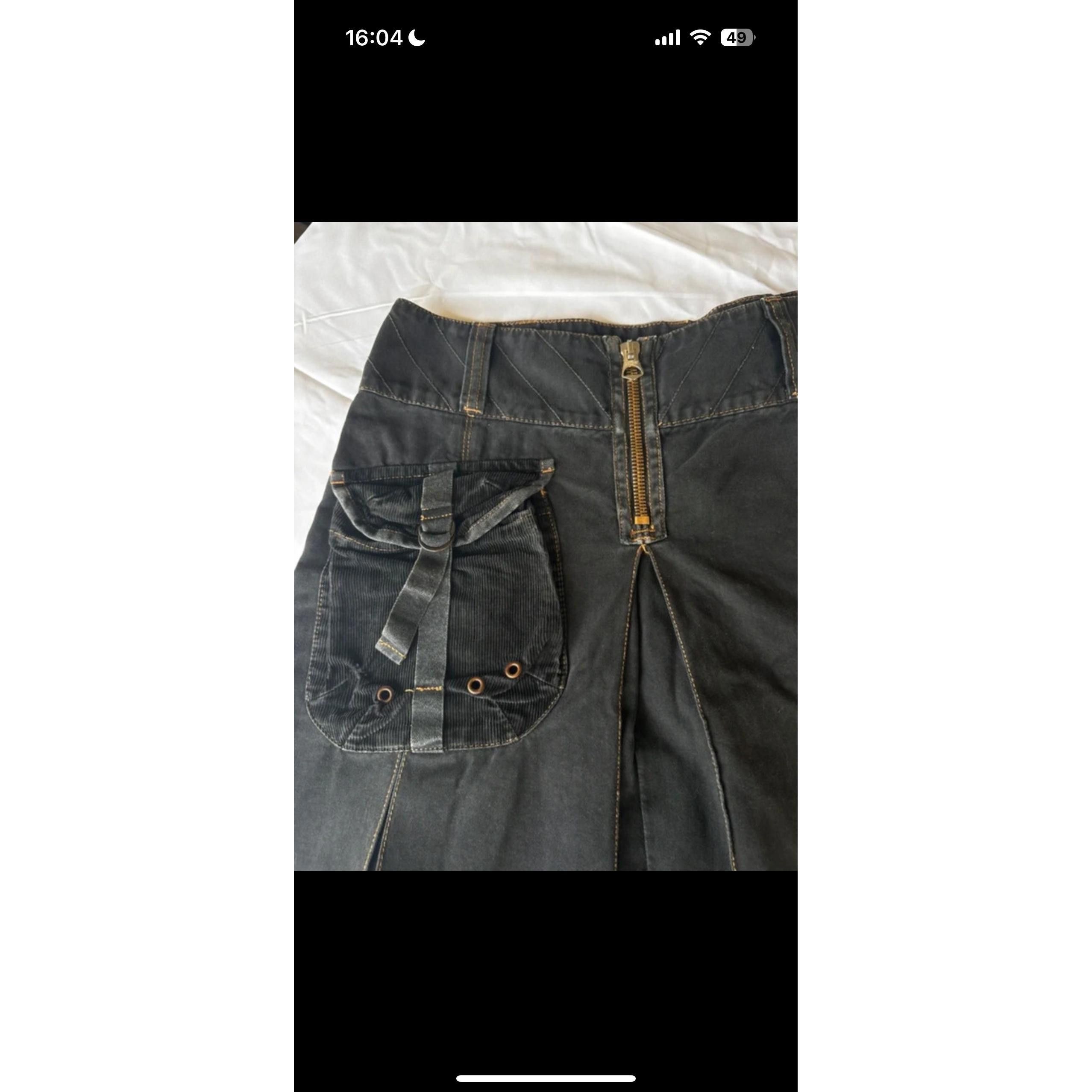 Marithe + Francois Girbaud The External Pocket Pleated Midi Skirt Size 27" / US 4 / IT 40 - 3 Thumbnail