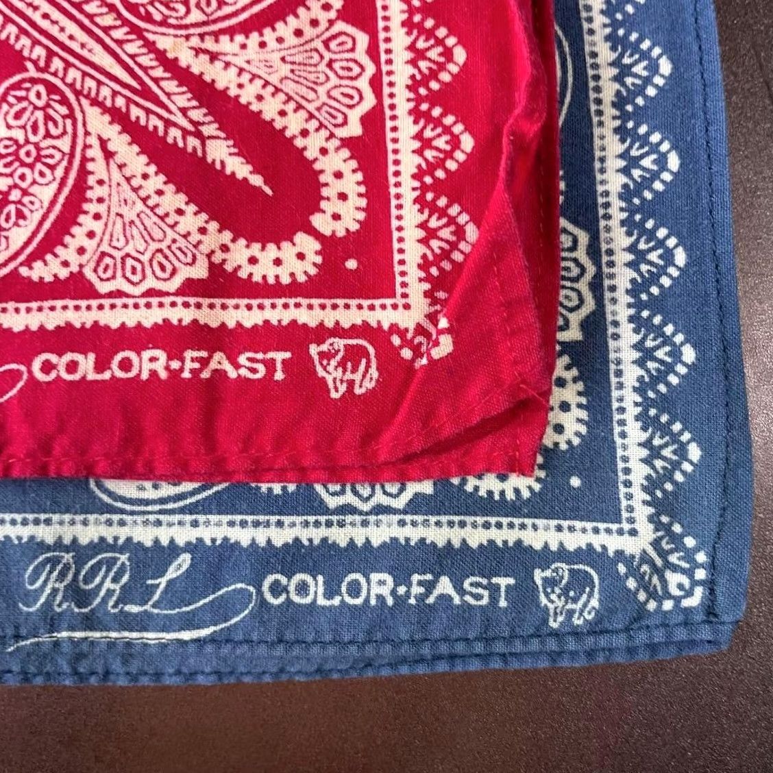Ralph Lauren RRL RALPH LAUREN BANDANA SET 2PK BLUE RED HAT Size ONE SIZE - 2 Thumbnail