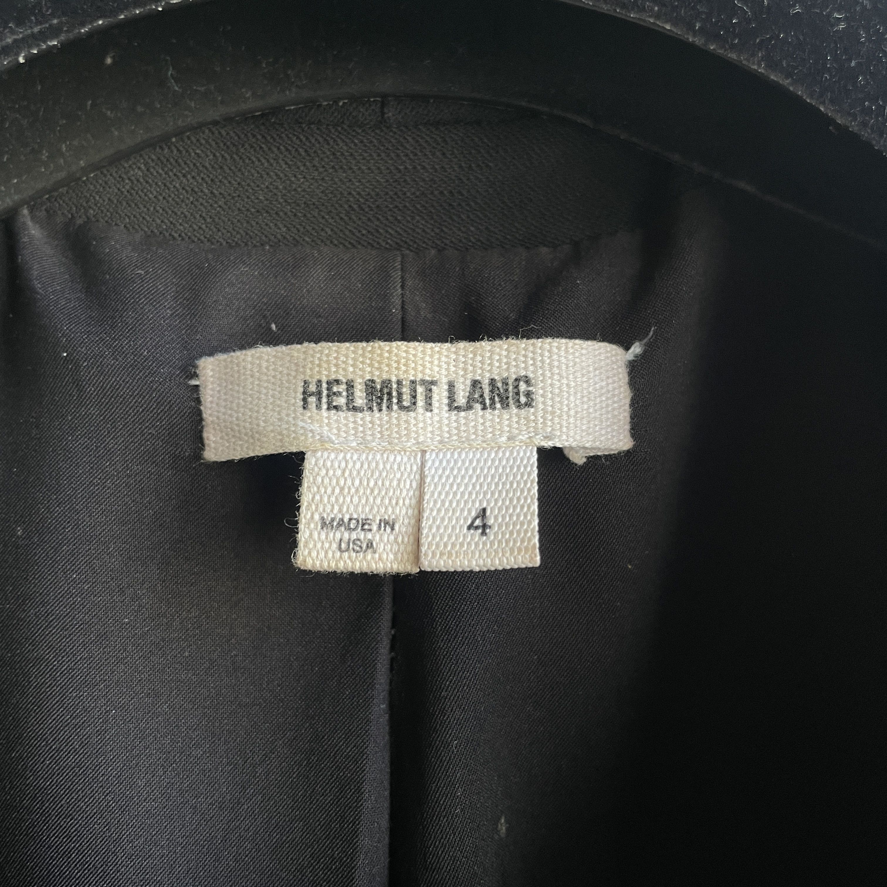Helmut Lang Helmut Lang Leather Wool Ruched Sleeves Blazer Size S / US 4 / IT 40 - 13 Thumbnail