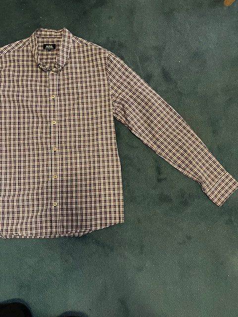 A.P.C. A.P.C. Plaid Long Sleeve Shirt Size US L / EU 52-54 / 3 - 3 Thumbnail
