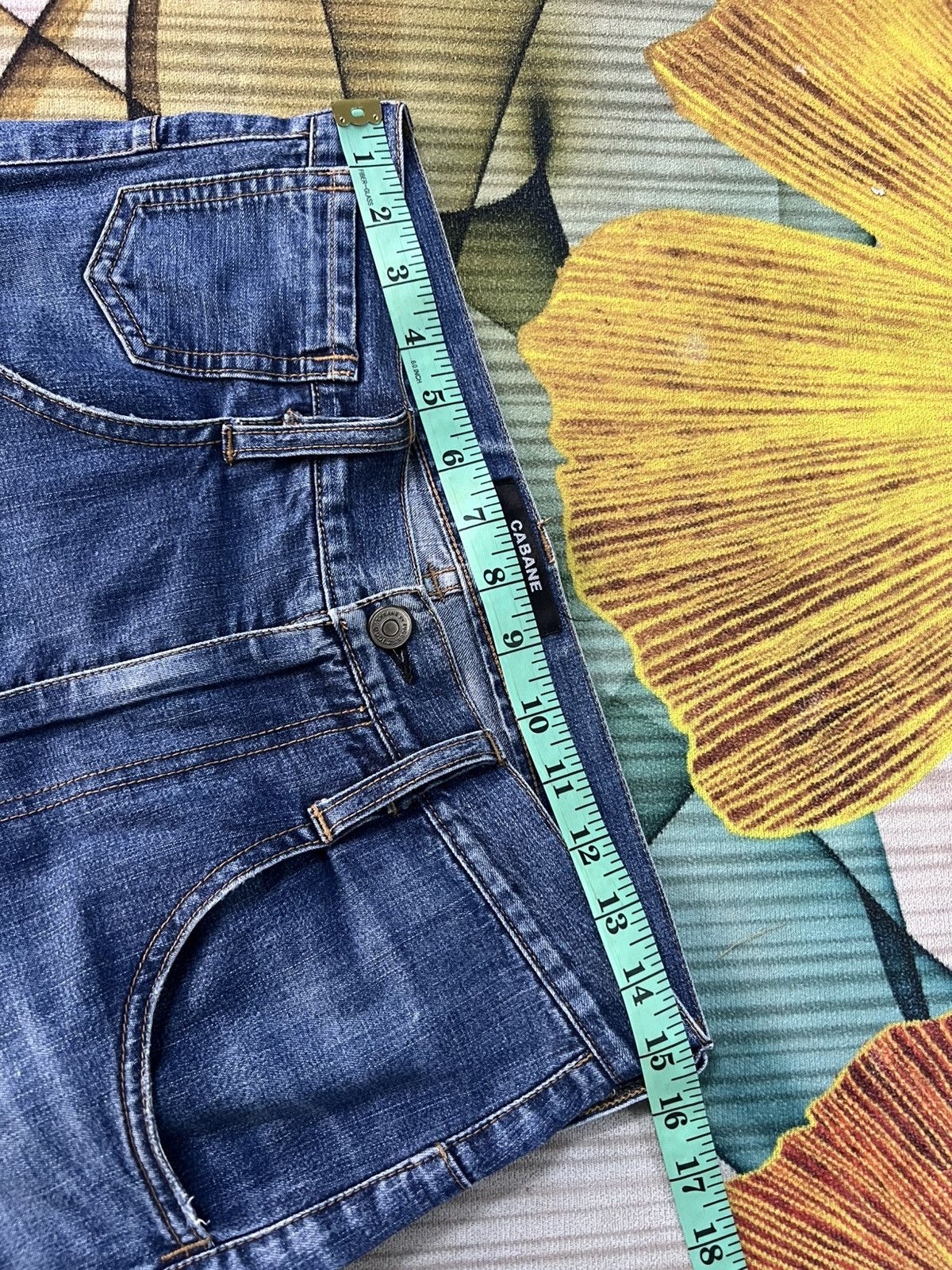 CABANE de ZUCCa Vintage Cabane De Zucca Patchwork Selvedge Mud Wash Jean Size US 30 / EU 46 - 3 Thumbnail