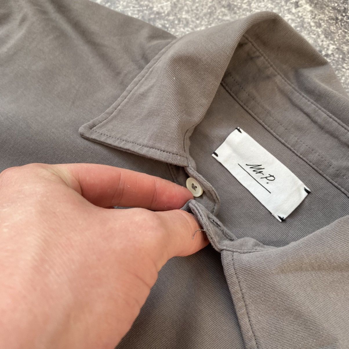 Mr P. Luxury Mr P. Basic Designer Button Up streetwear overshirt Size US S / EU 44-46 / 1 - 5 Thumbnail