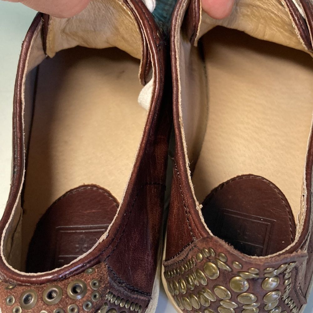 Frye Frye Kira Studded Low Sneaker Brown Leather 7 Size US 7 / IT 37 - 10 Thumbnail
