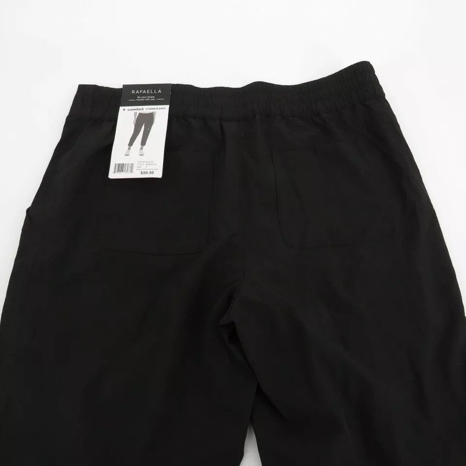 Other Rafaella Women's Small Black Comfort Cropped Pants NWT $59.5 Size 32" / US 10 / IT 46 - 3 Thumbnail