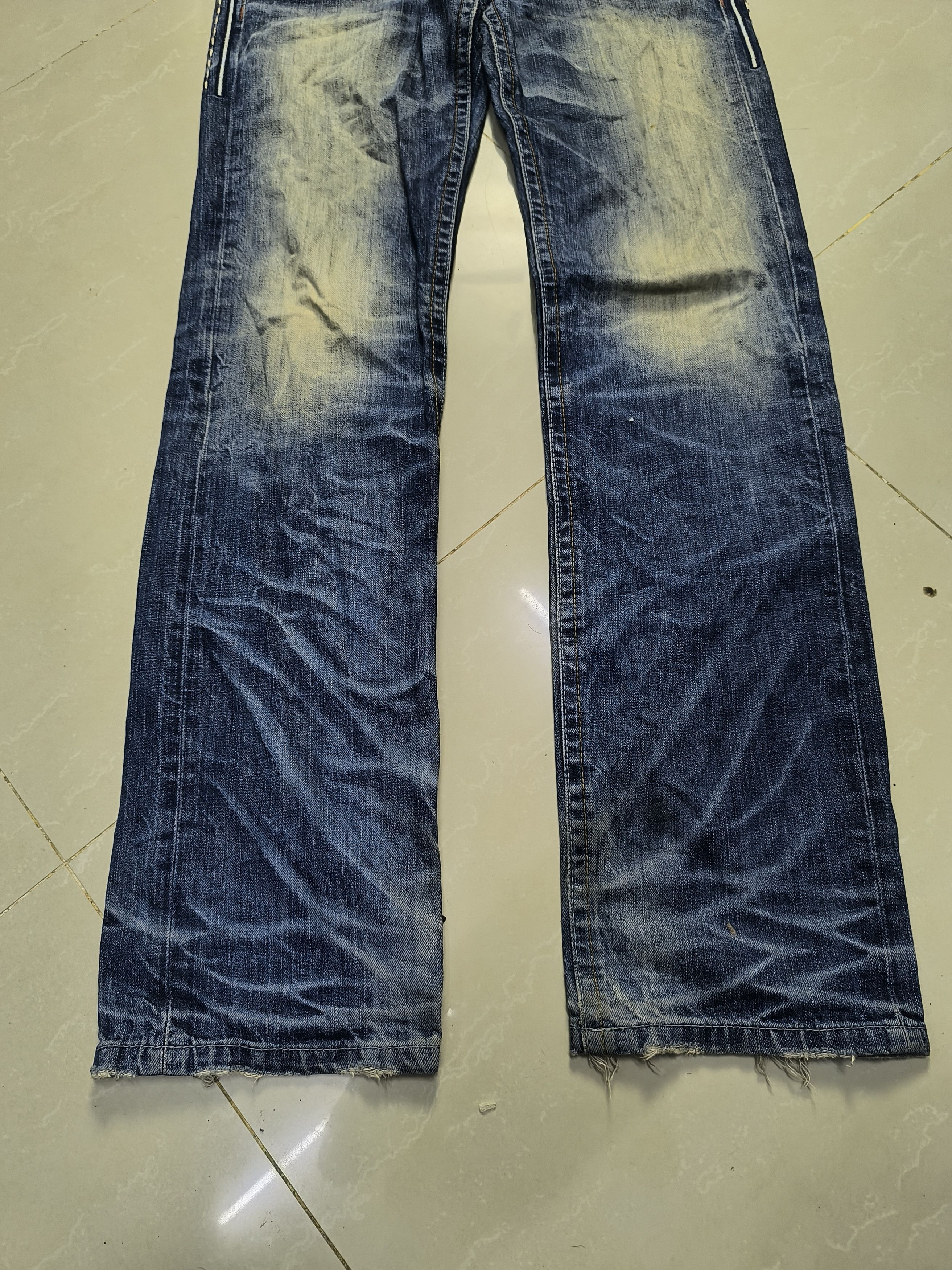 If Six Was Nine × Japanese Brand Lolita Japan Max Claw Mark Distressed Jeans Size US 34 / EU 50 - 6 Thumbnail