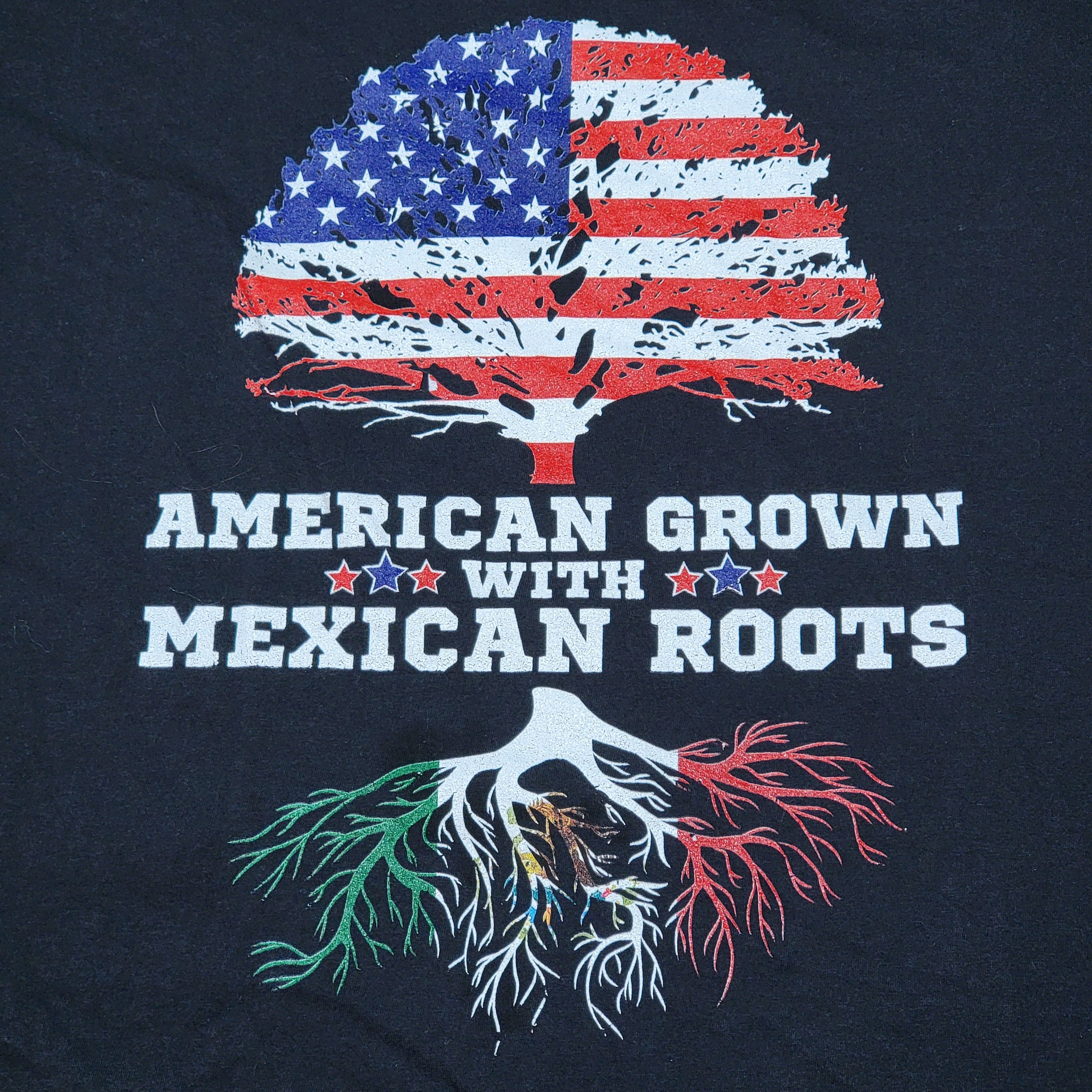 Gildan SS Tee "American Grown With Mexican Roots" - Ladies XXL* Size XXL / US 16-18 / IT 52-54 - 2 Thumbnail