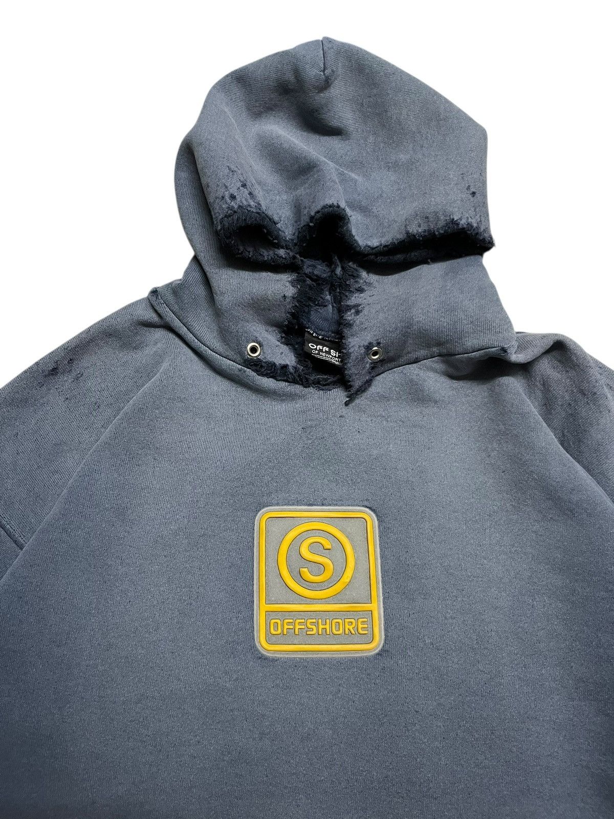 Vintage 90s Offshore Thrashed Sunfaded Pullover Hoodie Size US M / EU 48-50 / 2 - 3 Thumbnail