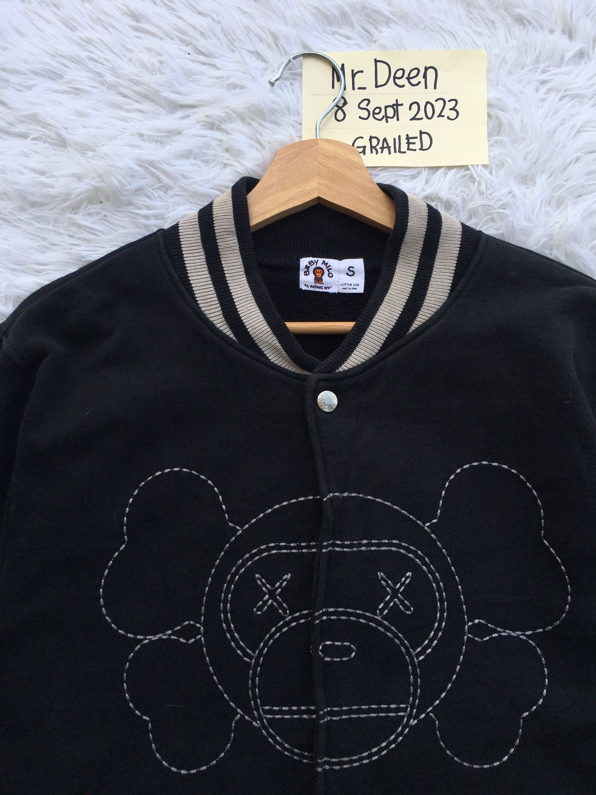 Bape × Kaws Bape x Kaws Baby Milo Varsity Jacket Size US S / EU 44-46 / 1 - 4 Thumbnail