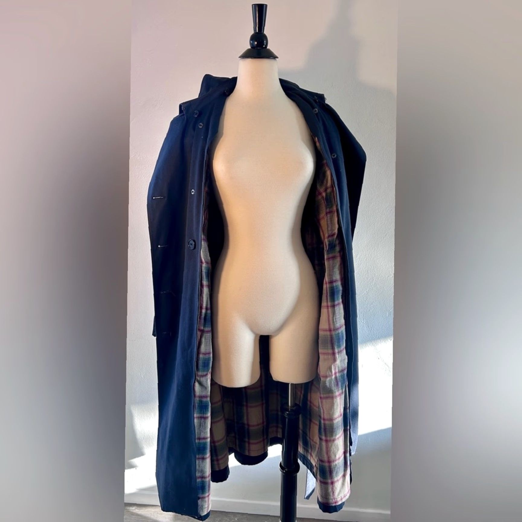 Vintage VINTAGE American Airlines Stewardess Trench Coat Newport Harbor 8 Petite USA Blue Women Coat 8P Size M / US 6-8 / IT 42-44 - 5 Thumbnail