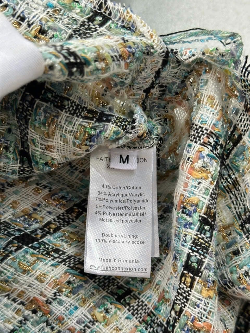 Designer × Faith Connexion Faith Connextion Multicolor Tweed Shirt Size US M / EU 48-50 / 2 - 6 Thumbnail