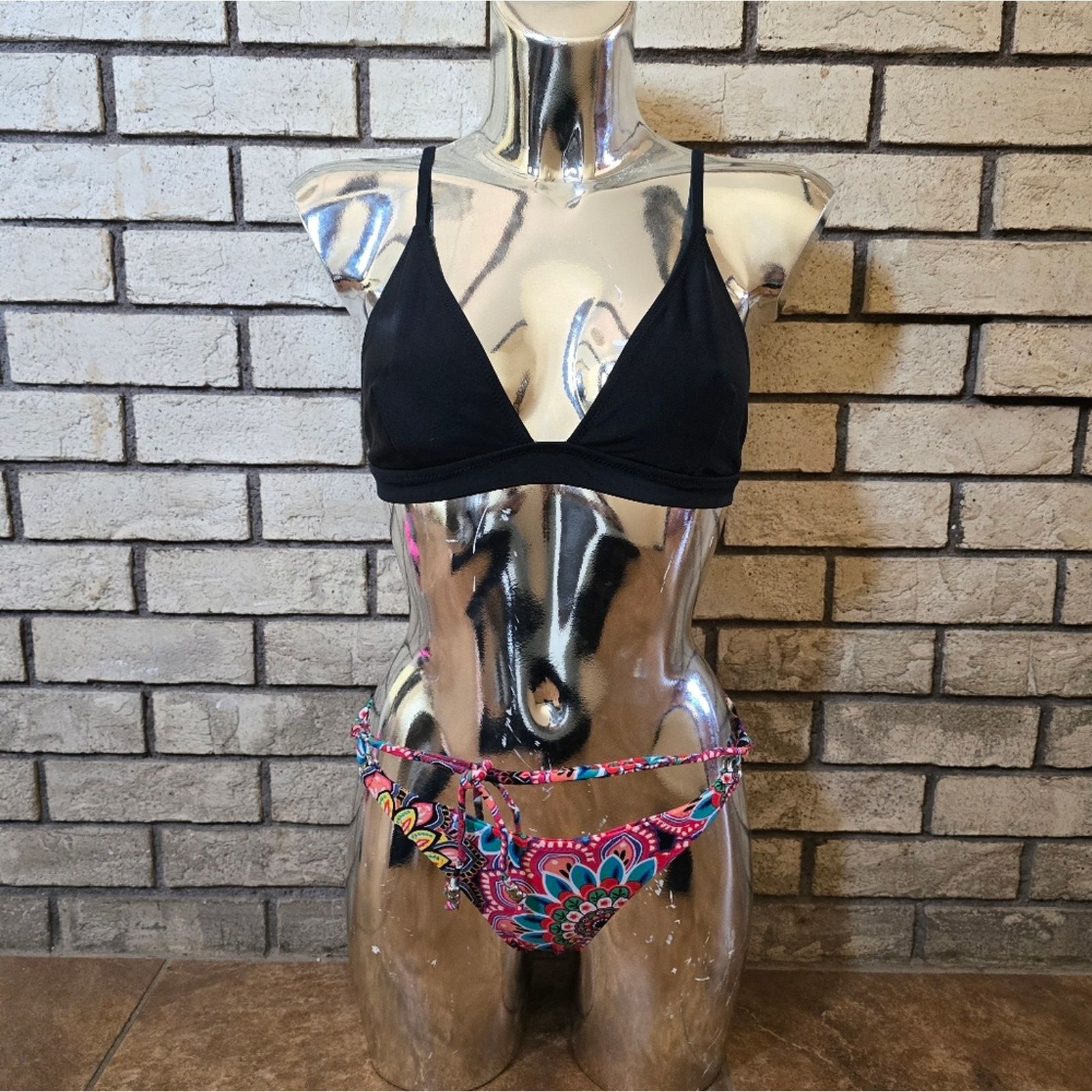 Other Black Flower | FYS | Venice×St.Tropez Bikini Set Size ONE SIZE - 1 Thumbnail