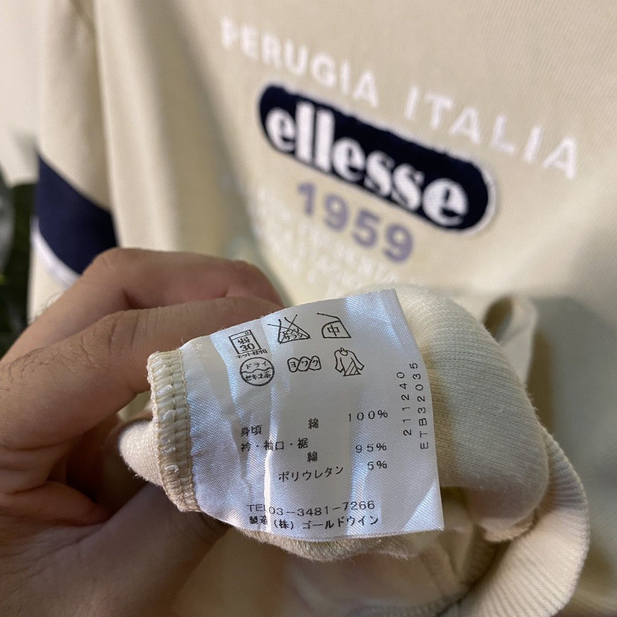 Ellesse Vintage 1990s Ellesse Embroidered Logo Sweatshirt Size US L / EU 52-54 / 3 - 5 Thumbnail