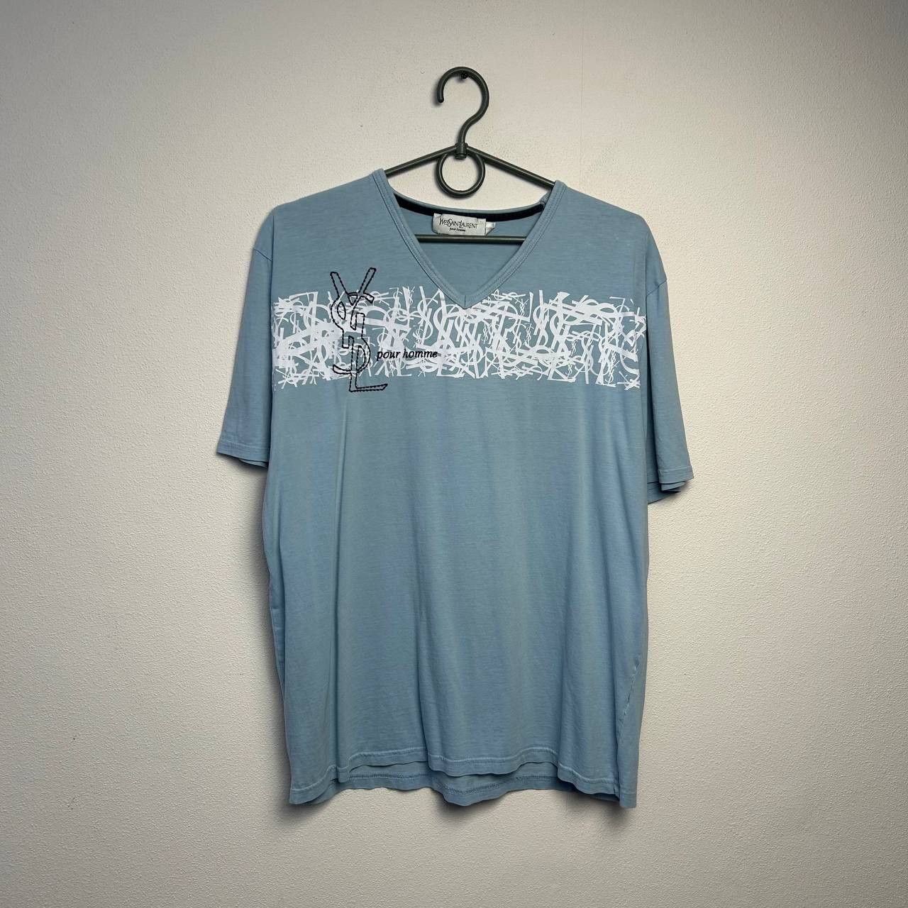 Yves Saint Laurent Luxury Yves Saint Laurent Big Graphic logo designer tee Size US M / EU 48-50 / 2 - 1 Thumbnail