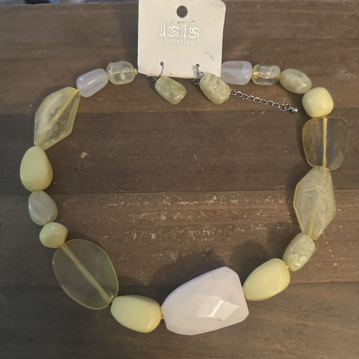 Other Isis chunky yellow bead necklace and earrings set Size ONE SIZE - 2 Thumbnail