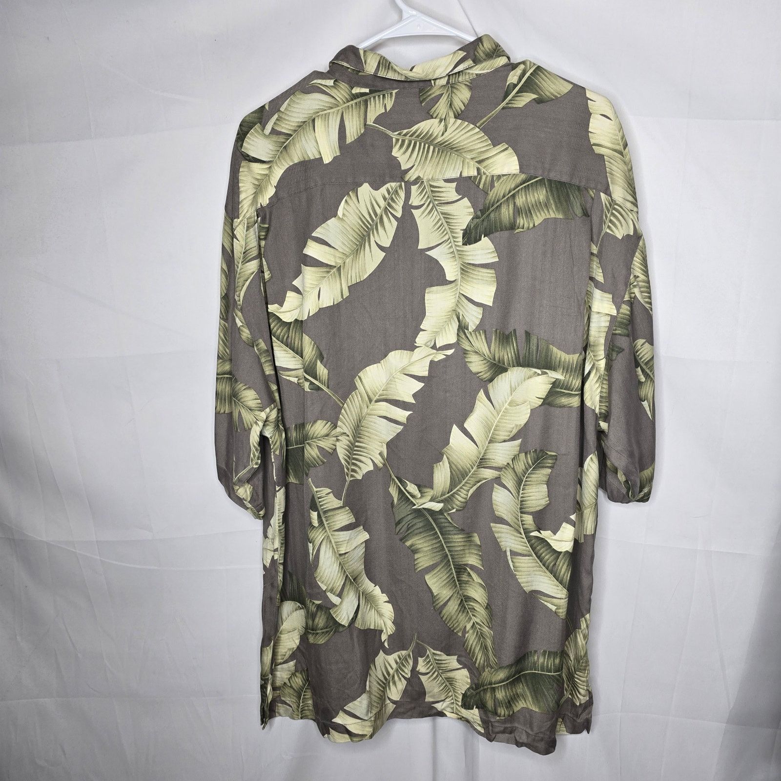Tommy Bahama Tommy Bahama 100% Silk Leaf Print Button-up Shirt Size XL Size US XL / EU 56 / 4 - 5 Thumbnail