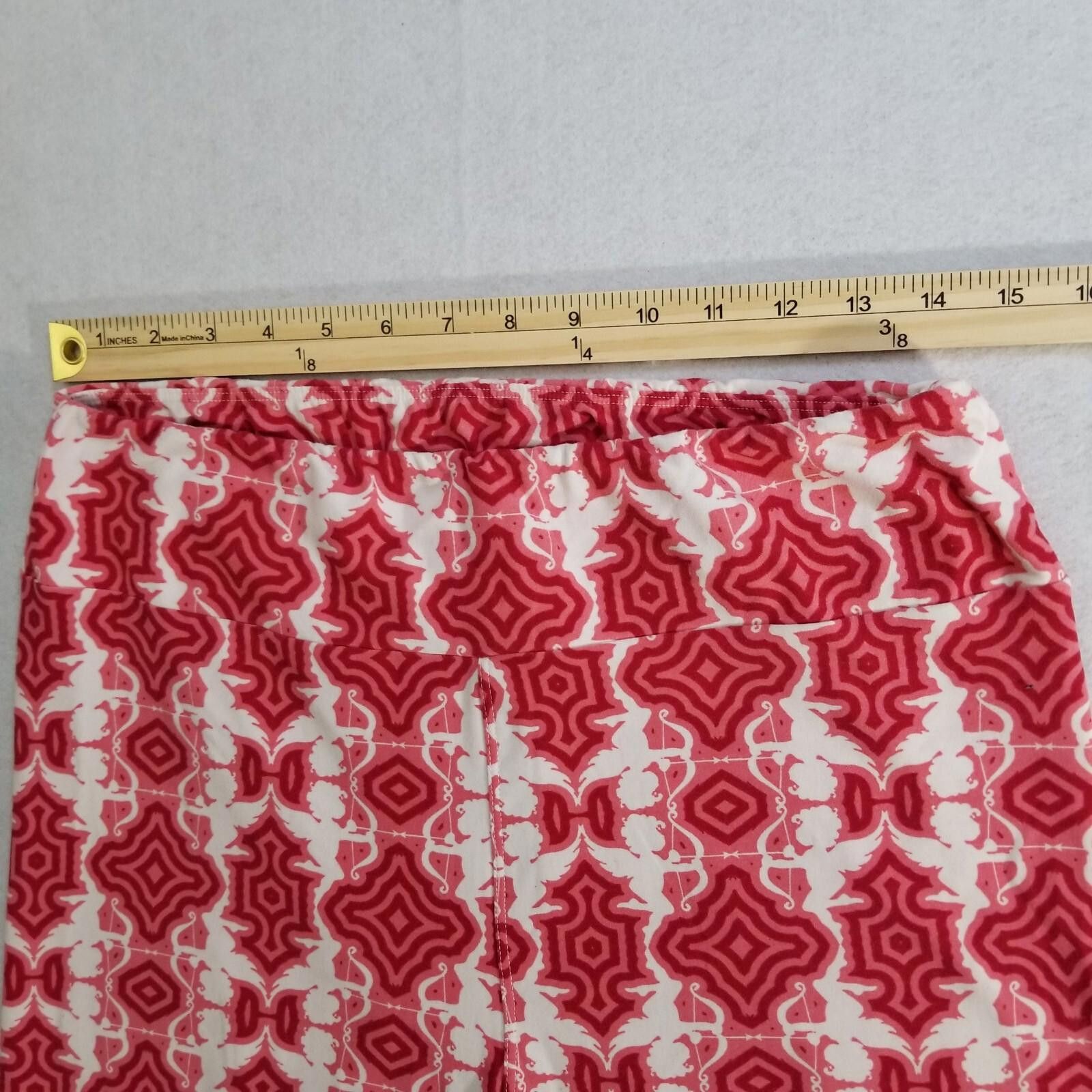 Other Lularoe Tall and Curvy One Size Geometric Cupid Leggings Size 30" / US 8 / IT 44 - 5 Thumbnail