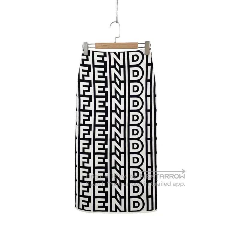 Fendi Fendi Nylon/viscose fiber all-over print letter logo half Size 42" / US 20 - 1 Thumbnail