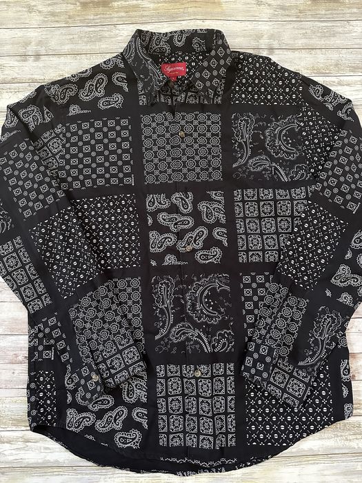 Supreme SS20 Paisley Grid Shirt | Grailed