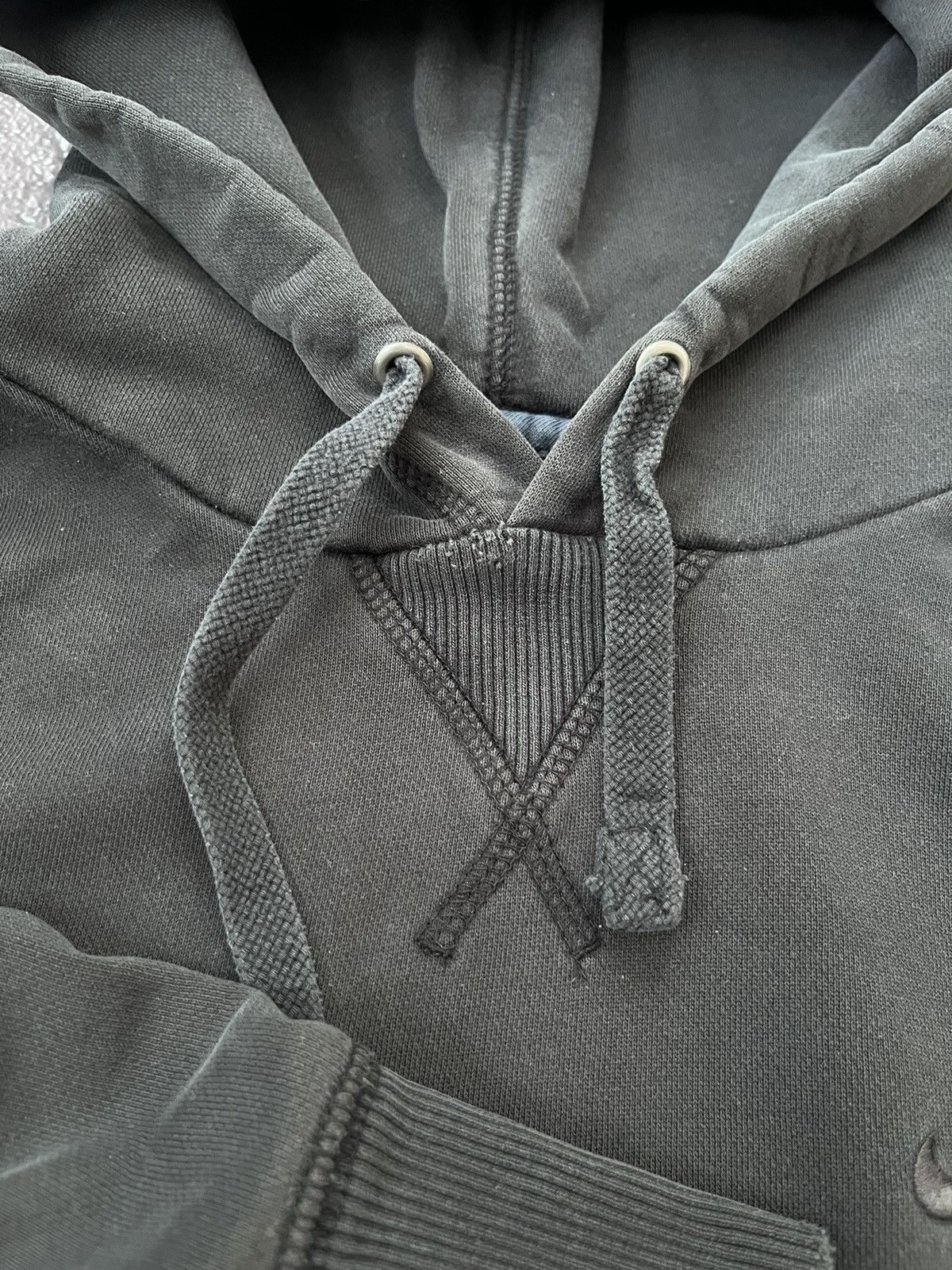 Nike Vintage Nike Y2K Full Black Faded Distressed Hoodie Size US M / EU 48-50 / 2 - 11 Thumbnail