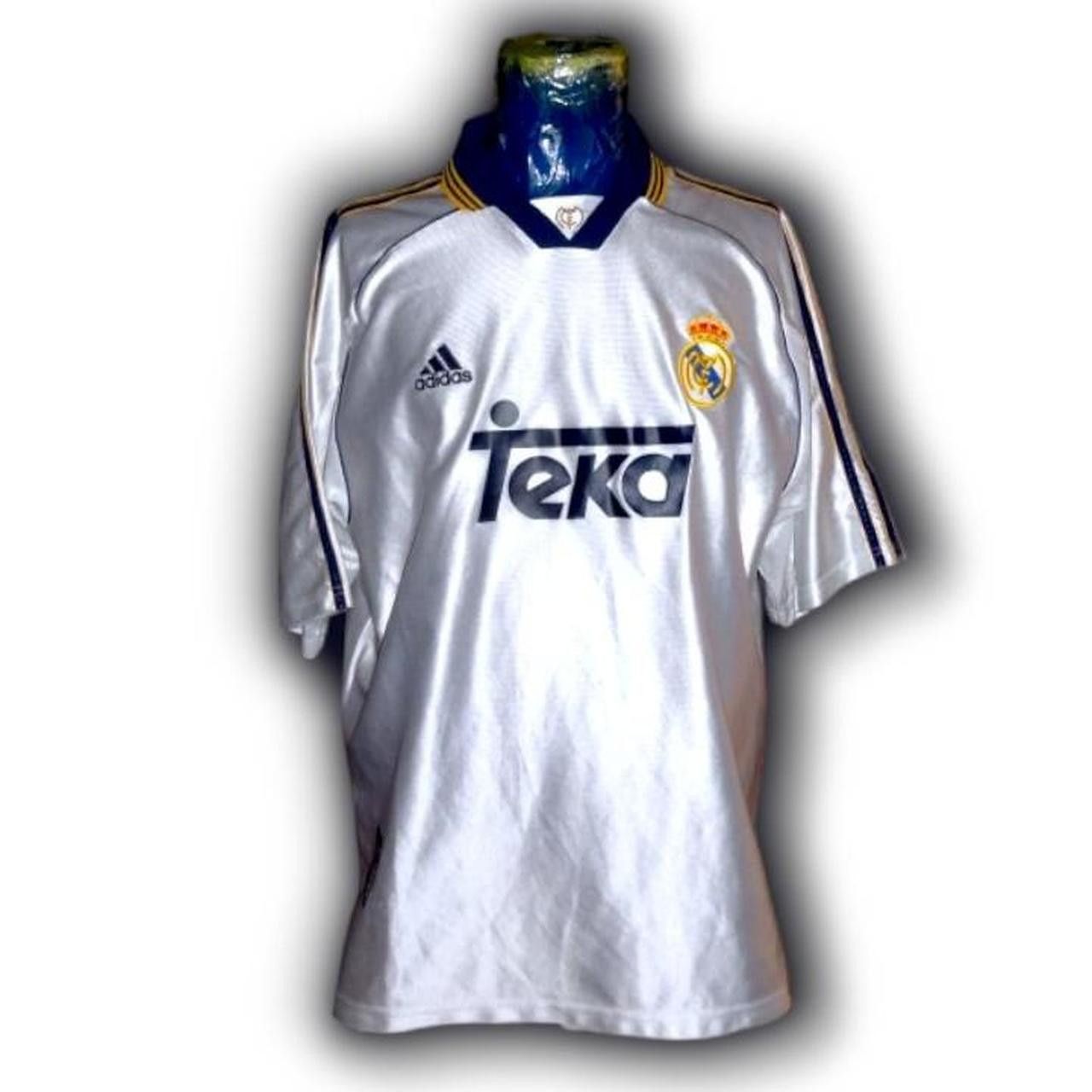 Adidas Real Madrid Spain 1998 1999 2000 Home Shirt Jersey Size US XL / EU 56 / 4 - 4 Thumbnail