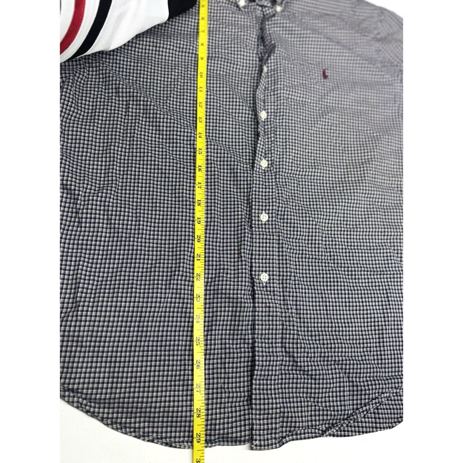 Ralph Lauren Ralph Lauren Button-Down Shirt Men XL Navy Gingham Check Classic Fit Blue/White Pony Embroidered All Seasons Formal Casual Workwear Size US XL / EU 56 / 4 - 5 Thumbnail