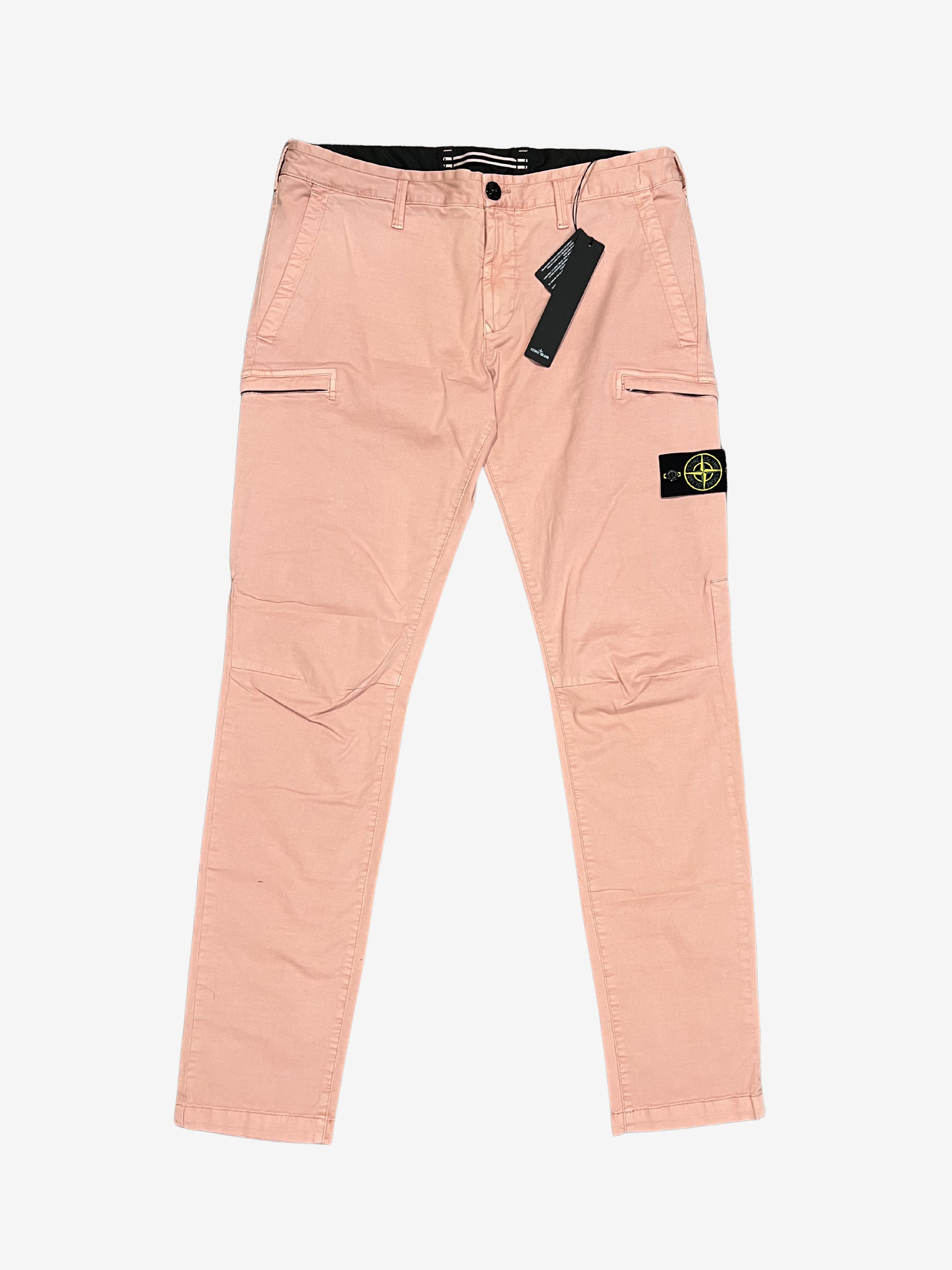 Stone Island Stone Island Rose Pink Cargo Pants Size US 34 / EU 50 - 1 Thumbnail