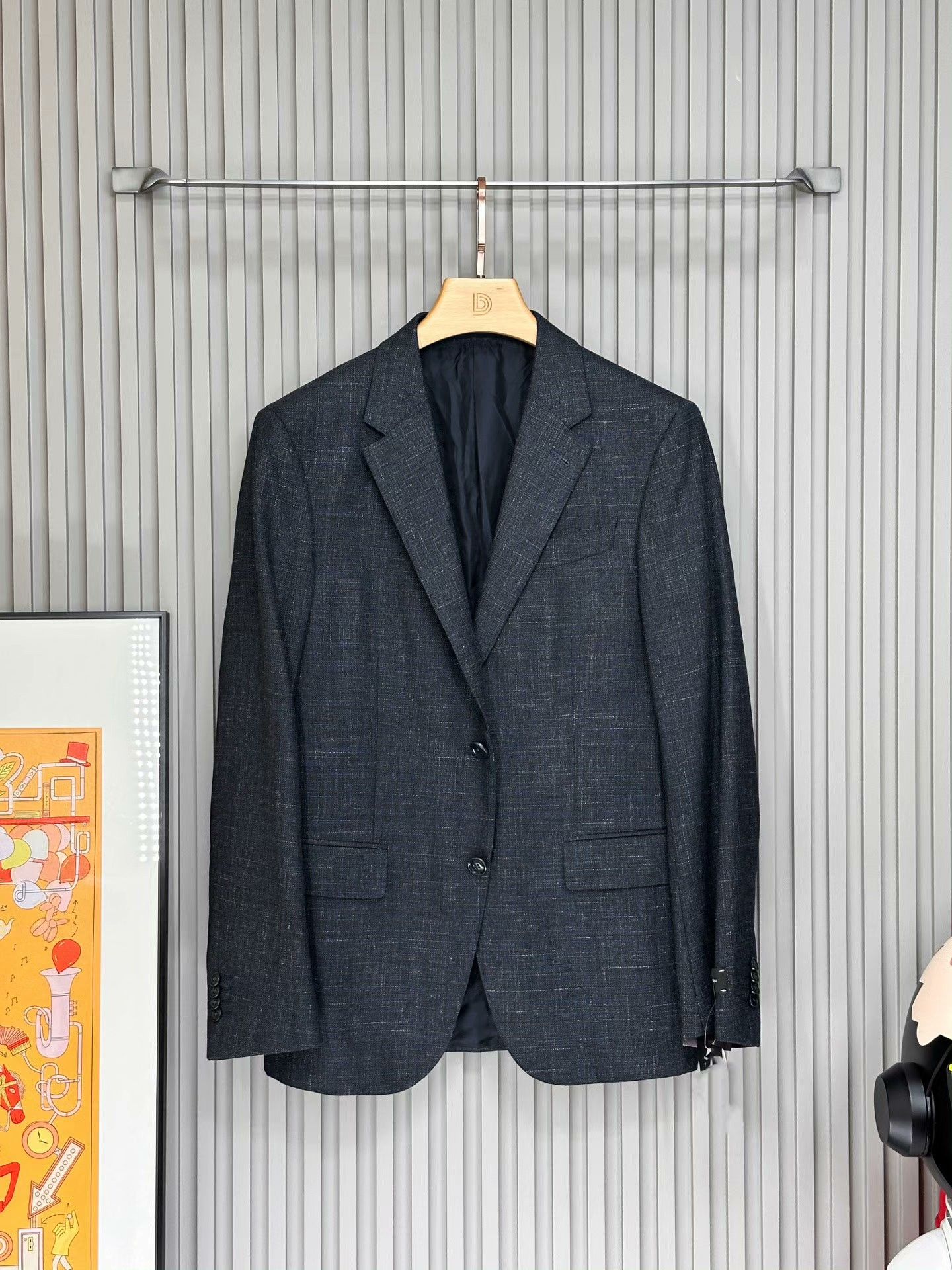 Ermenegildo Zegna Ermenegildo Zegna Dark Blue Wool Blazer Size US M / EU 48-50 / 2 - 1 Thumbnail