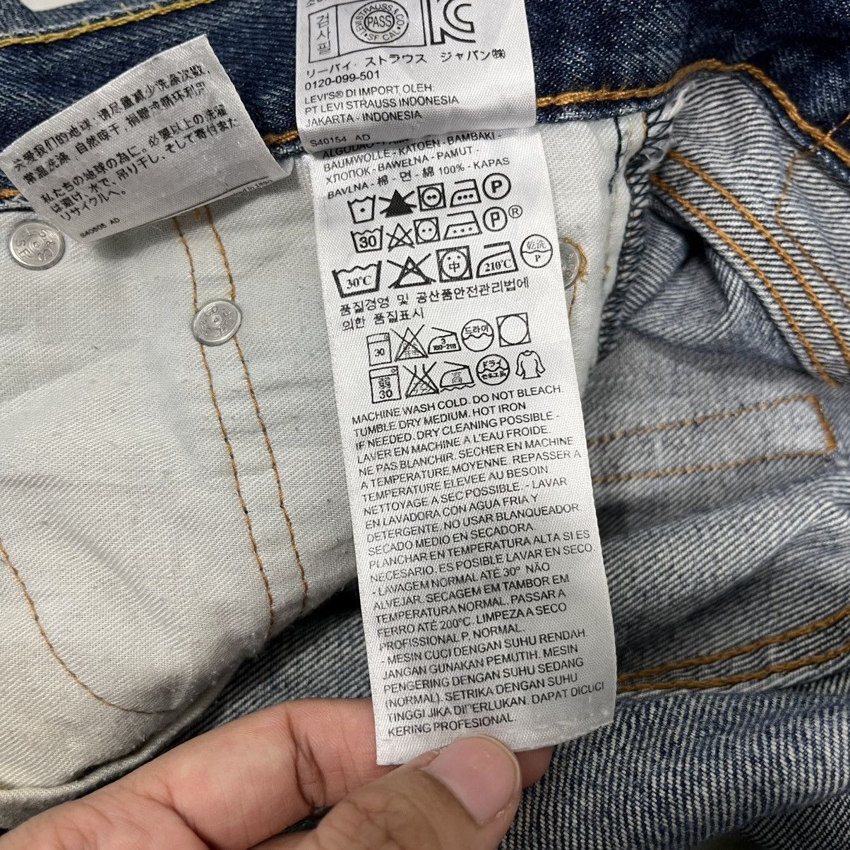 Levi's Vintage Y2k Levis Lot 505 Distressed Denim Size US 30 / EU 46 - 24 Thumbnail