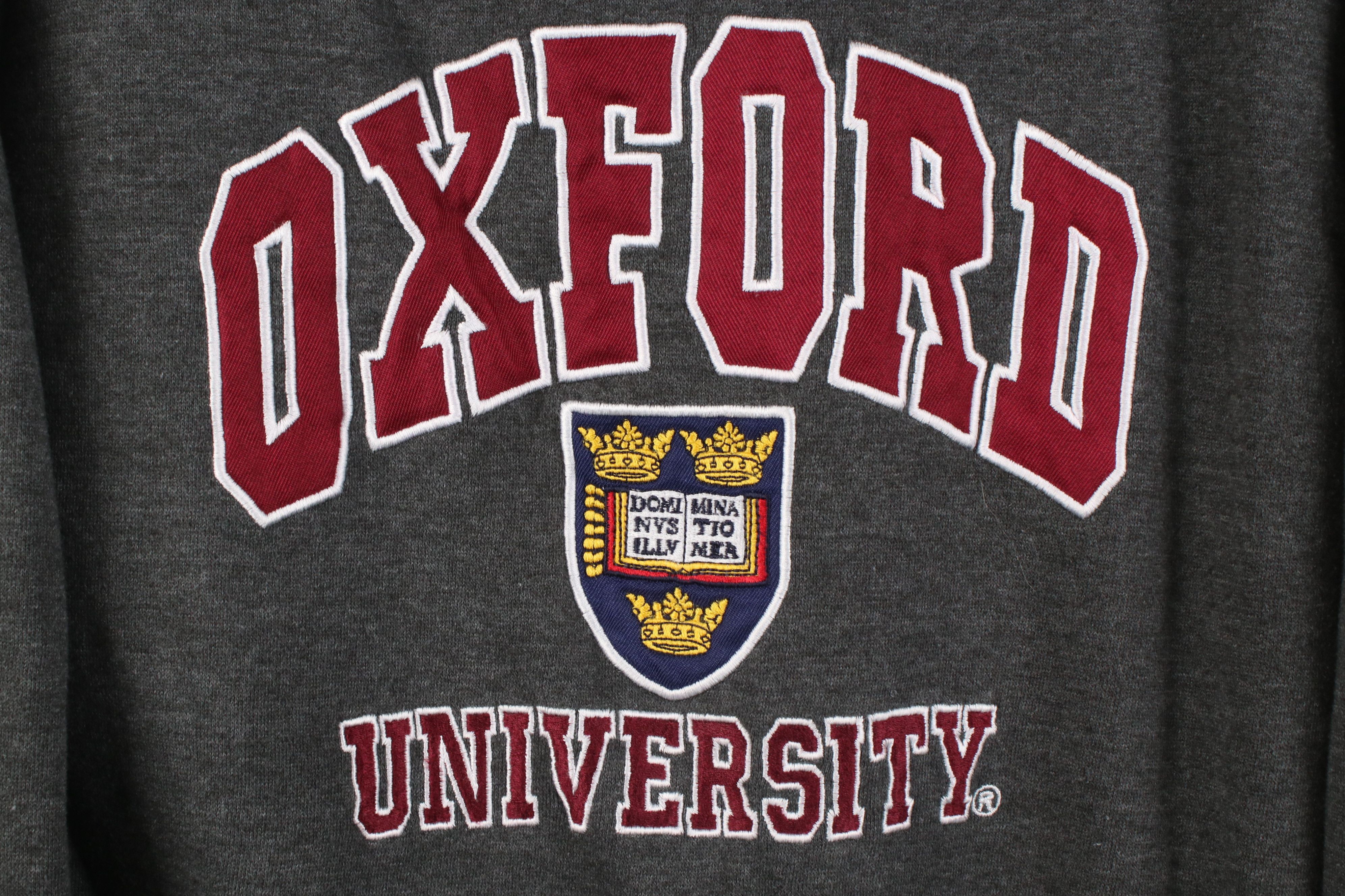 Vintage Vintage Oxford University Crewneck Sweatshirt Heather Gray Size US XS / EU 42 / 0 - 4 Thumbnail