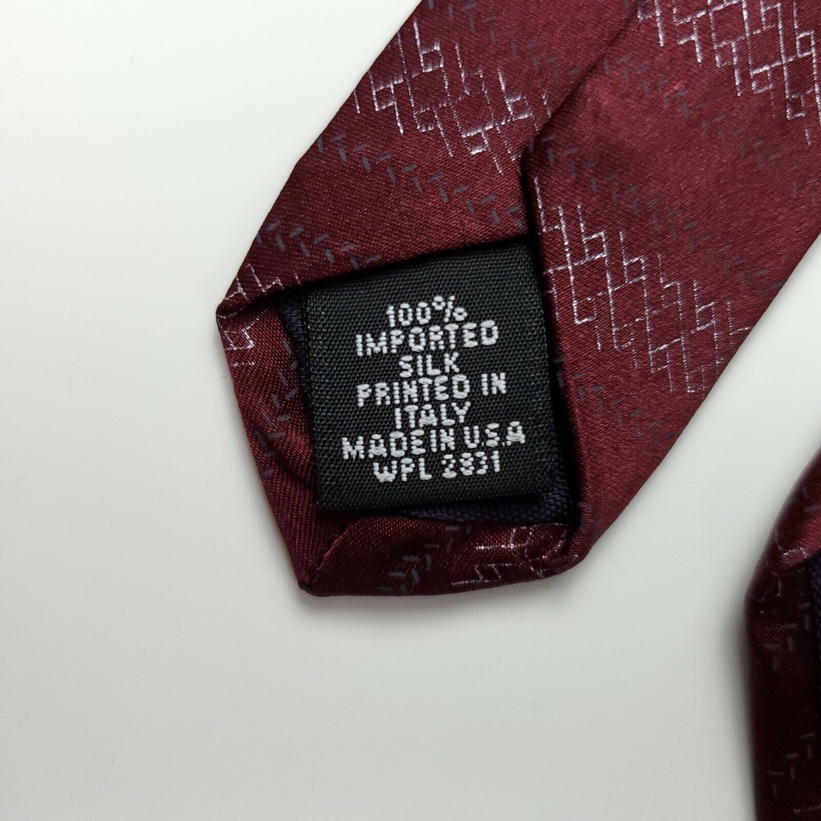Savile Row Savile Row Red Silk Tie Italy USA Short Size ONE SIZE - 4 Thumbnail