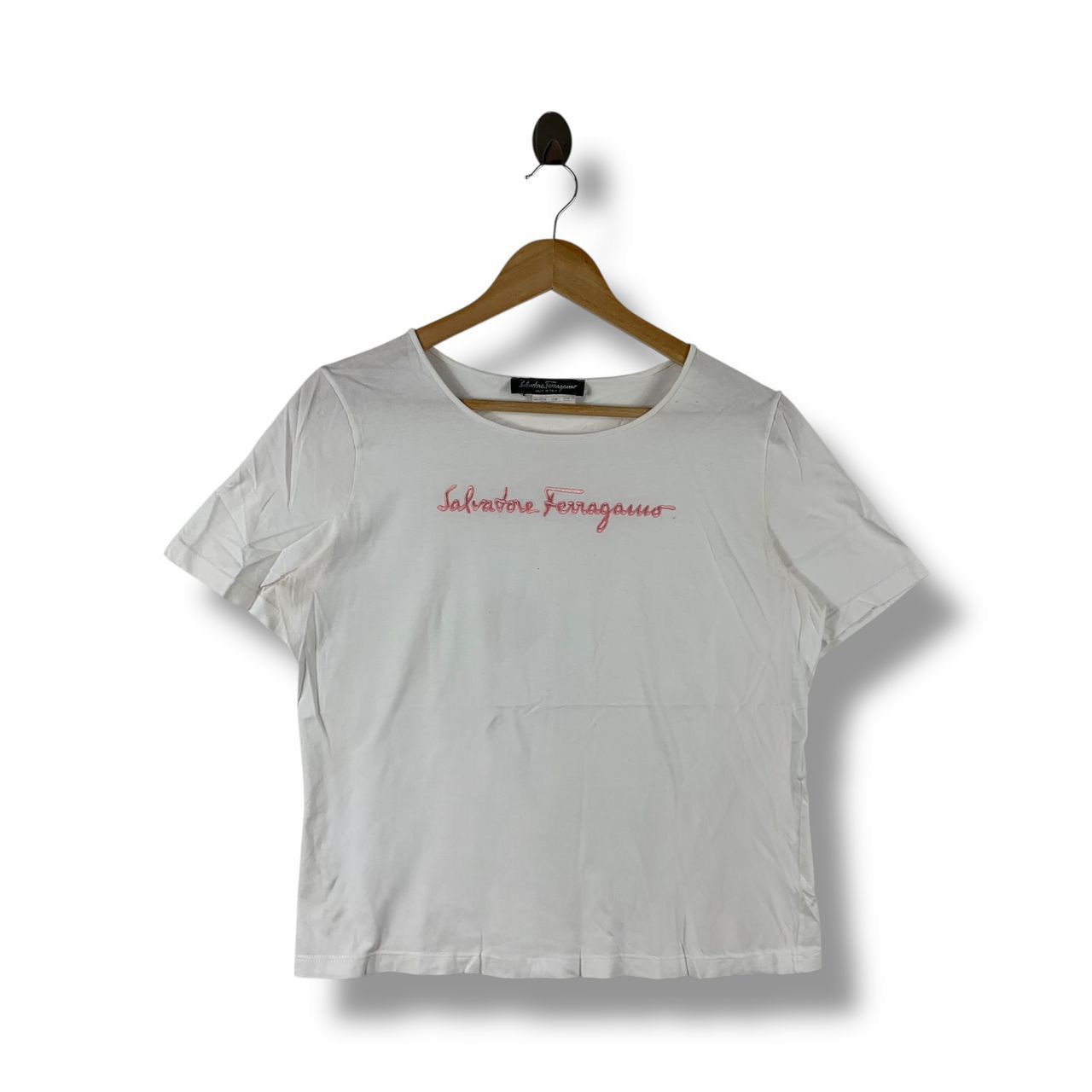 Designer × Salvatore Ferragamo × Vintage Vintage SALVATORE FERRAGAMO women tee Size L / US 10 / IT 46 - 1 Thumbnail