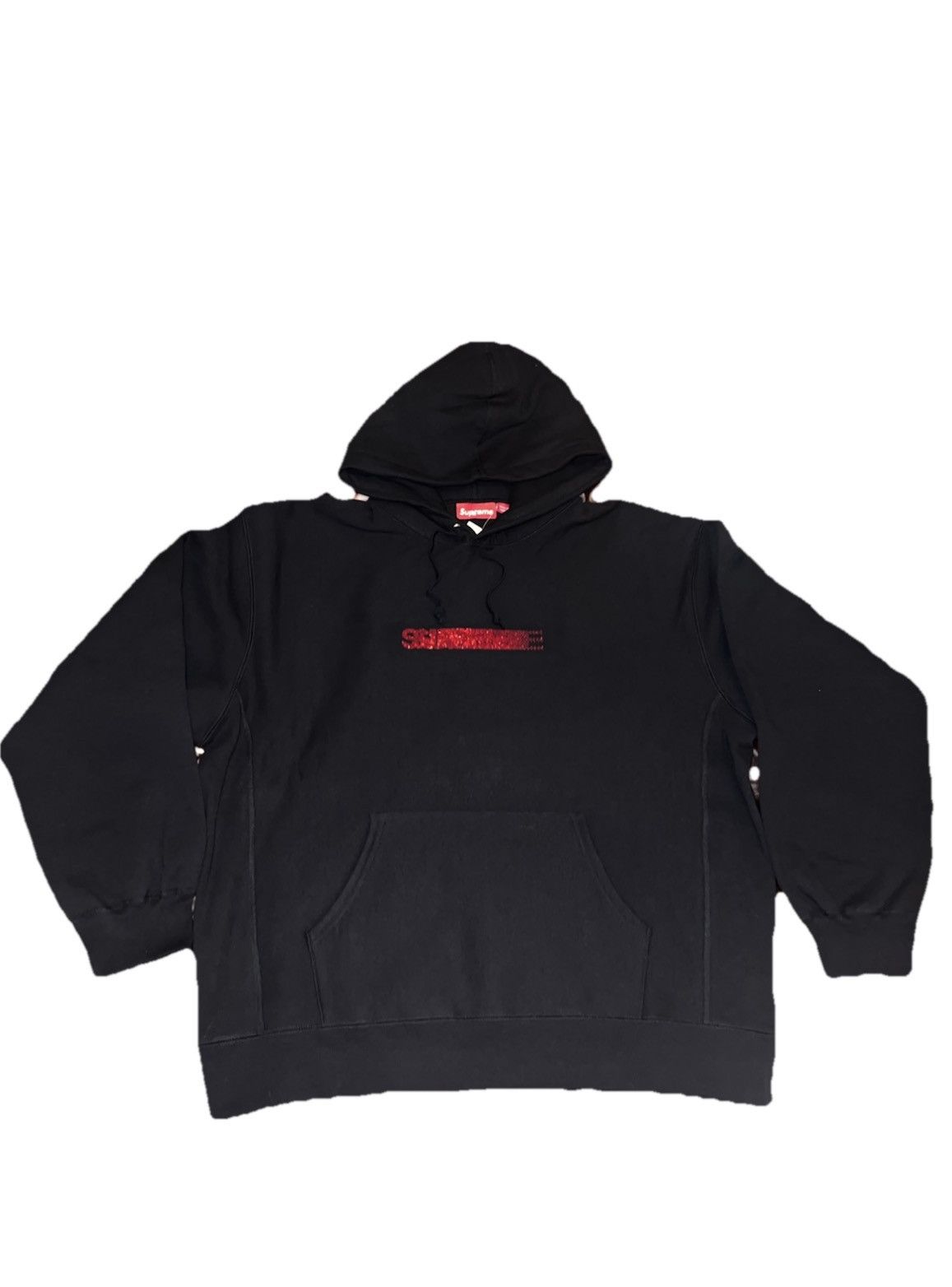 Supreme Swarovski Motion Logo Hoodie Black Size Extra Large