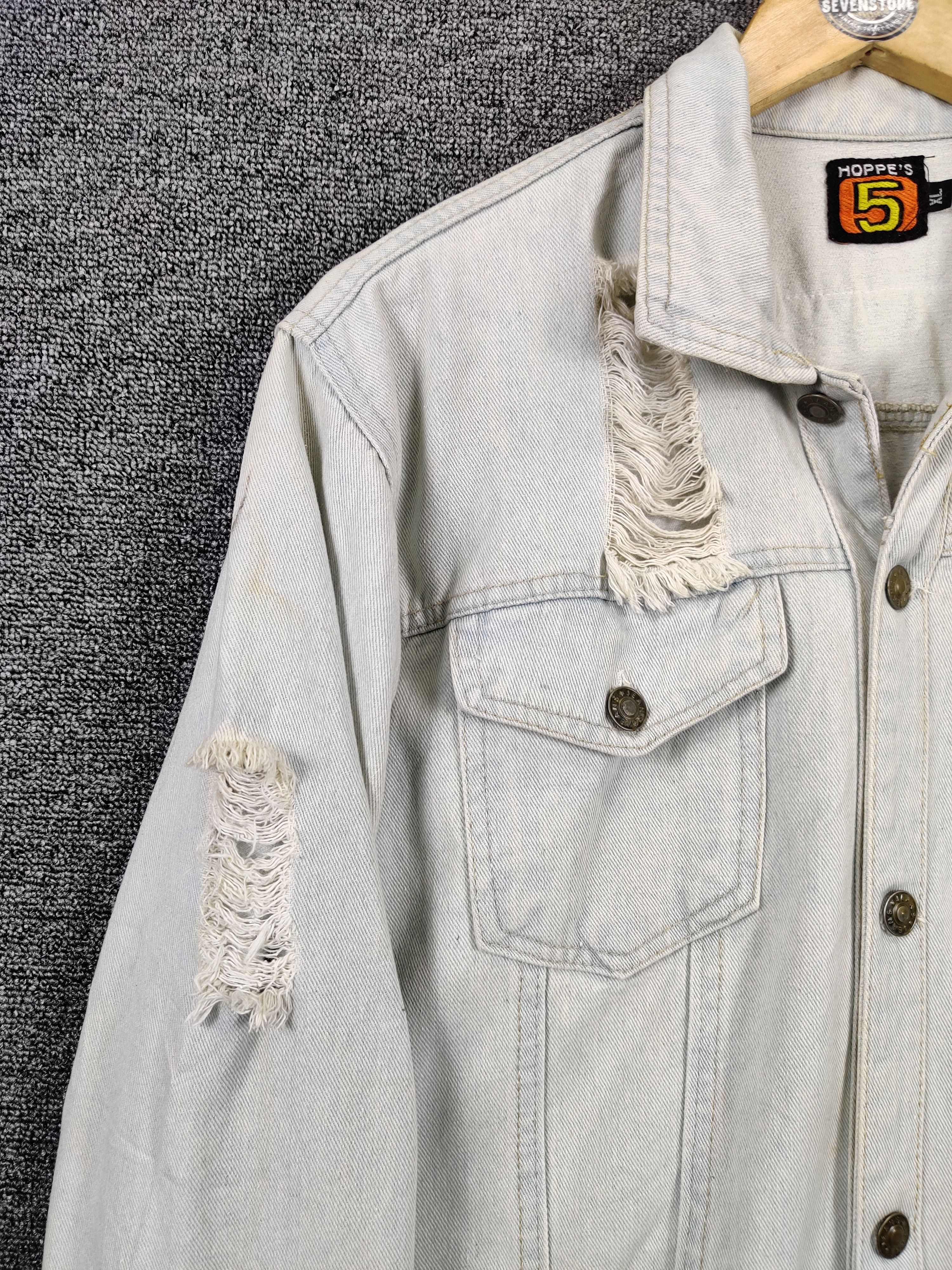 Vintage Vintage Thrashed Mettalica Distressed Denim Jacket Size US XL / EU 56 / 4 - 7 Thumbnail