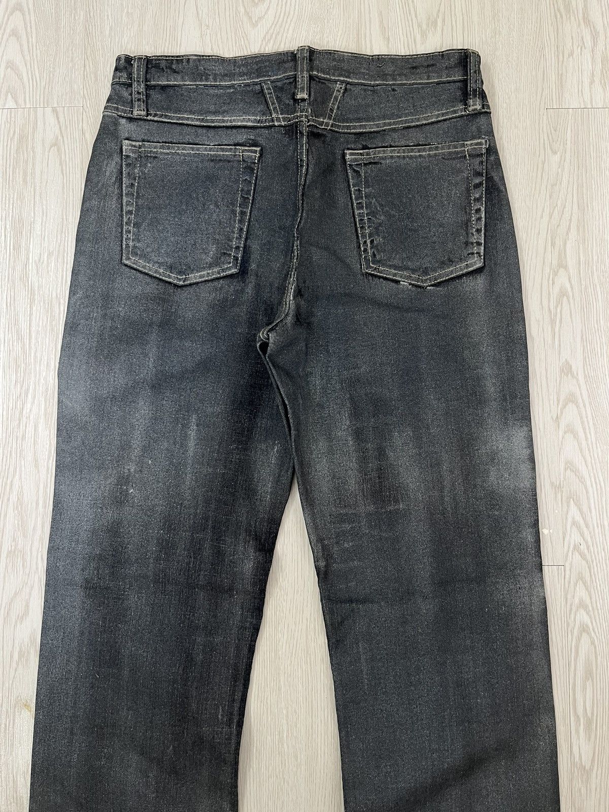 Marithe + Francois Girbaud Vintage Marithé Francois Girbaud coated black Jeans Size US 28 / EU 44 - 6 Thumbnail