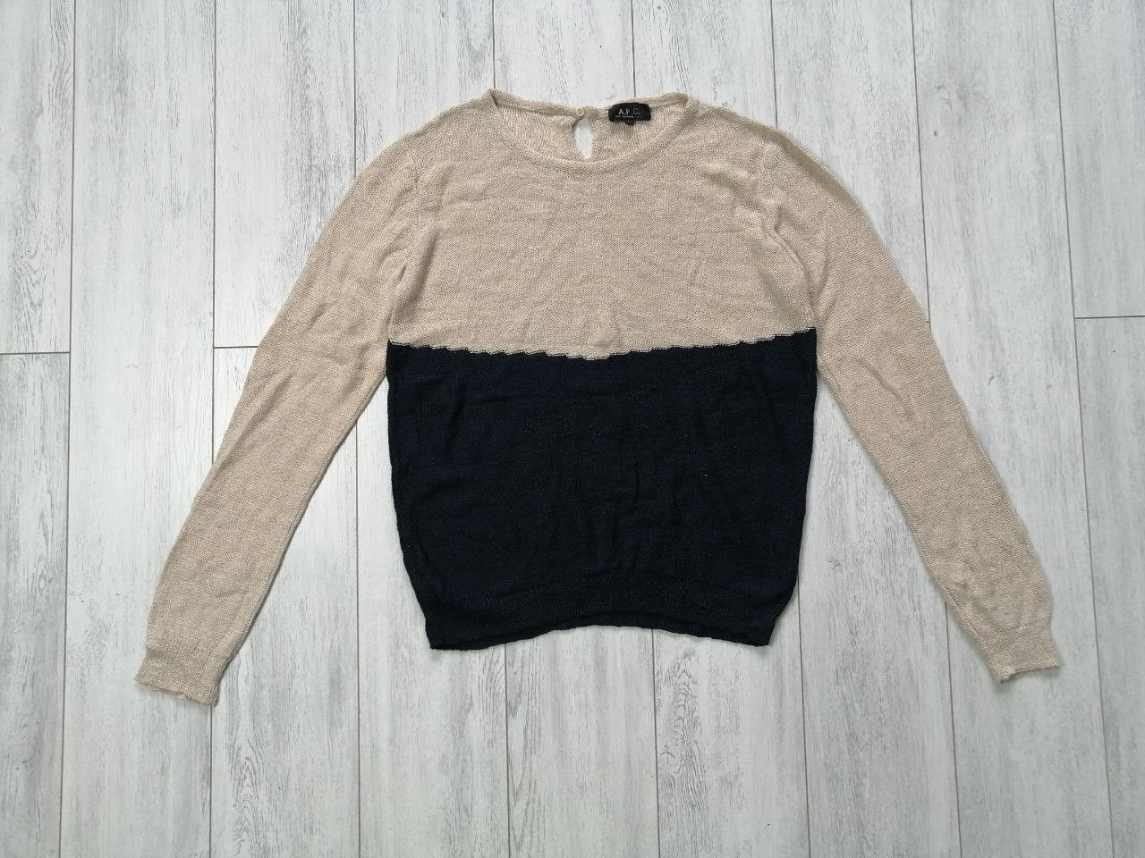 A.P.C. Women's Linen Jumper APC Rue Madame Paris Size L / US 10 / IT 46 - 1 Thumbnail