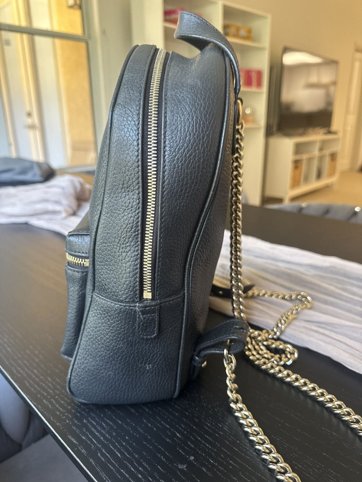 Gucci Gucci Solo Chain leather backpack Size ONE SIZE - 4 Thumbnail